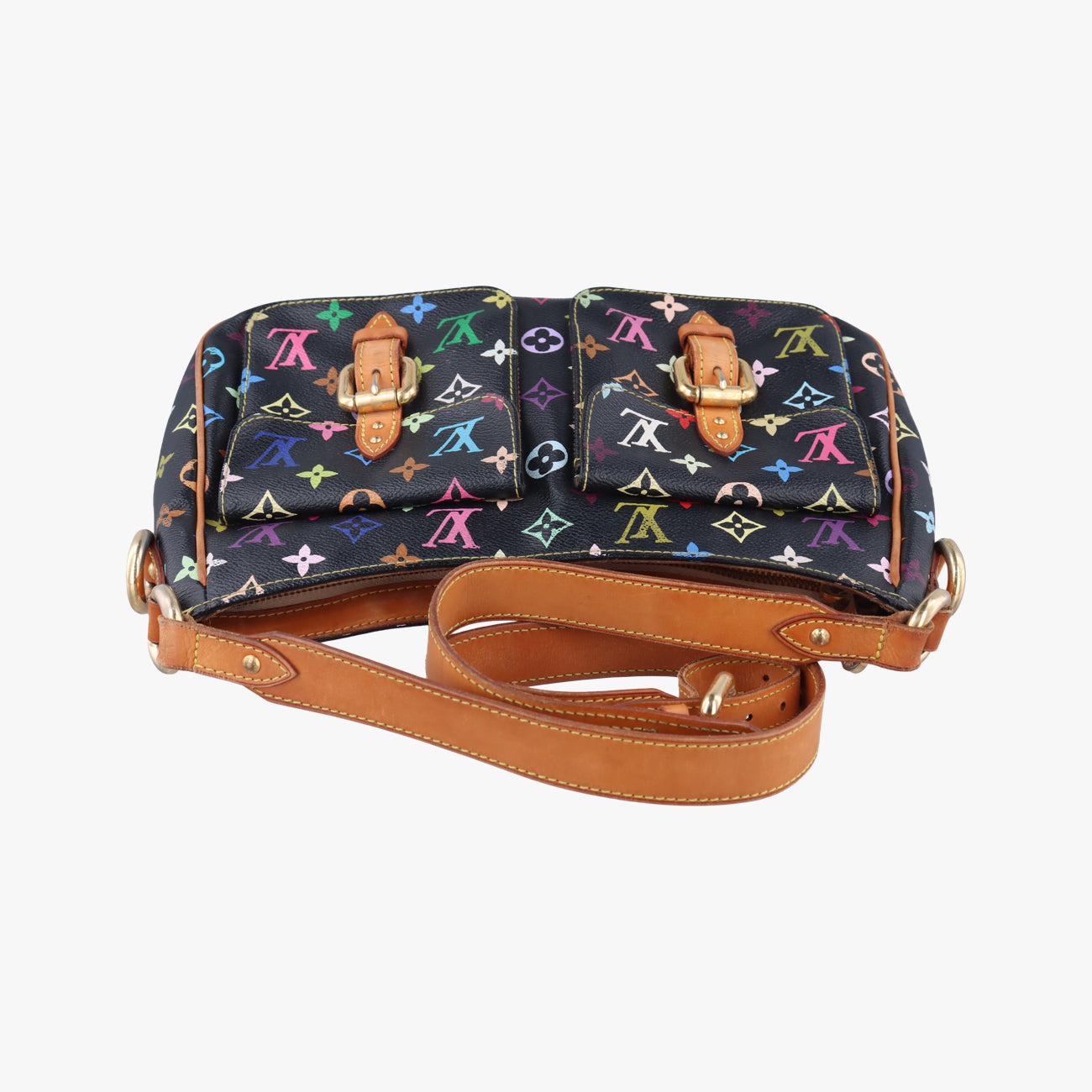 Pre-owned Louis Vuitton Lodge GM Noir   Monogram Multicolor M40052 shoulderbag | stylenewstar
