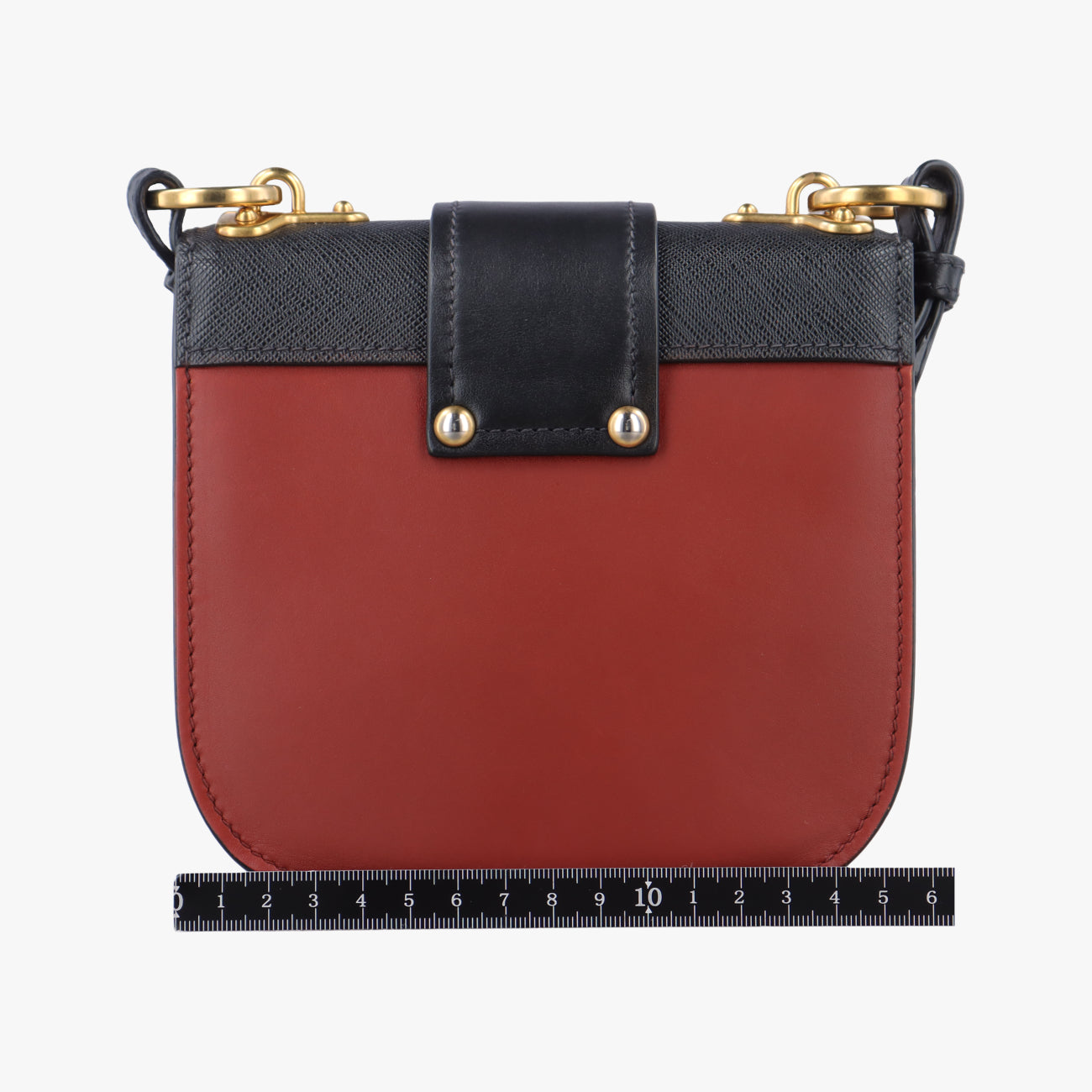 Vintage Prada Pionnière Red×black leather 1BH056 shoulderbag | stylenewstar