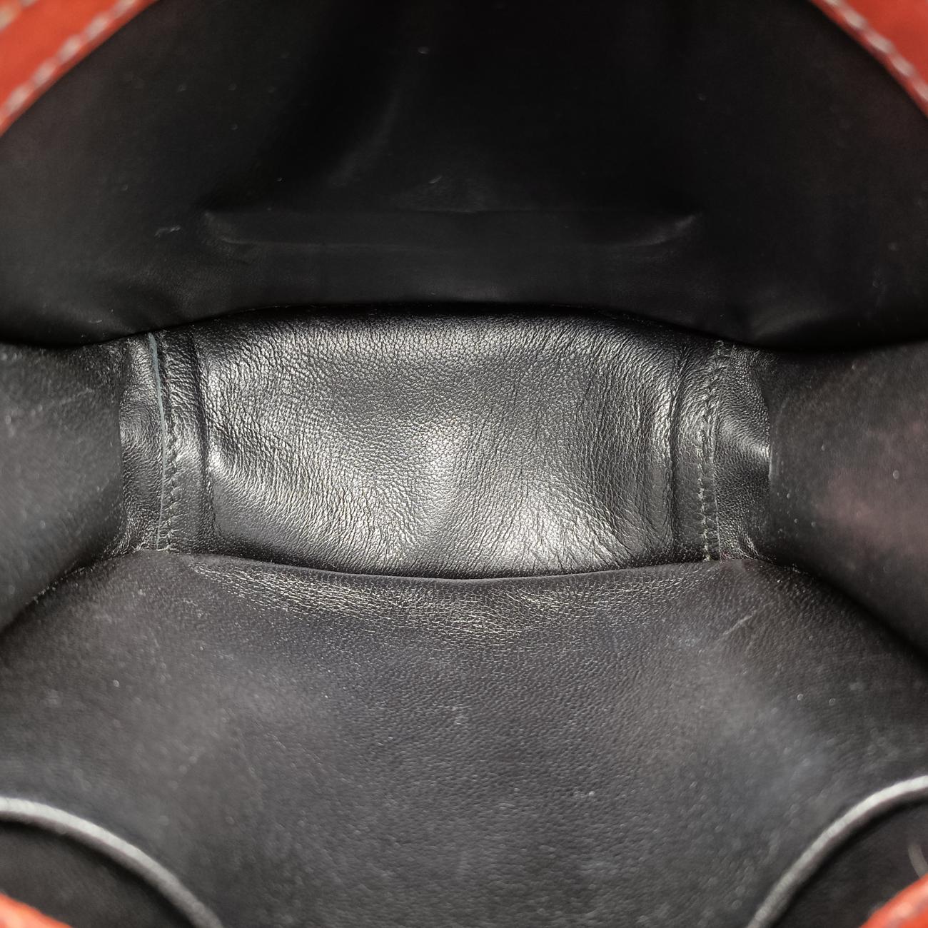 Vintage Prada Pionnière Red×black leather 1BH056 shoulderbag | stylenewstar