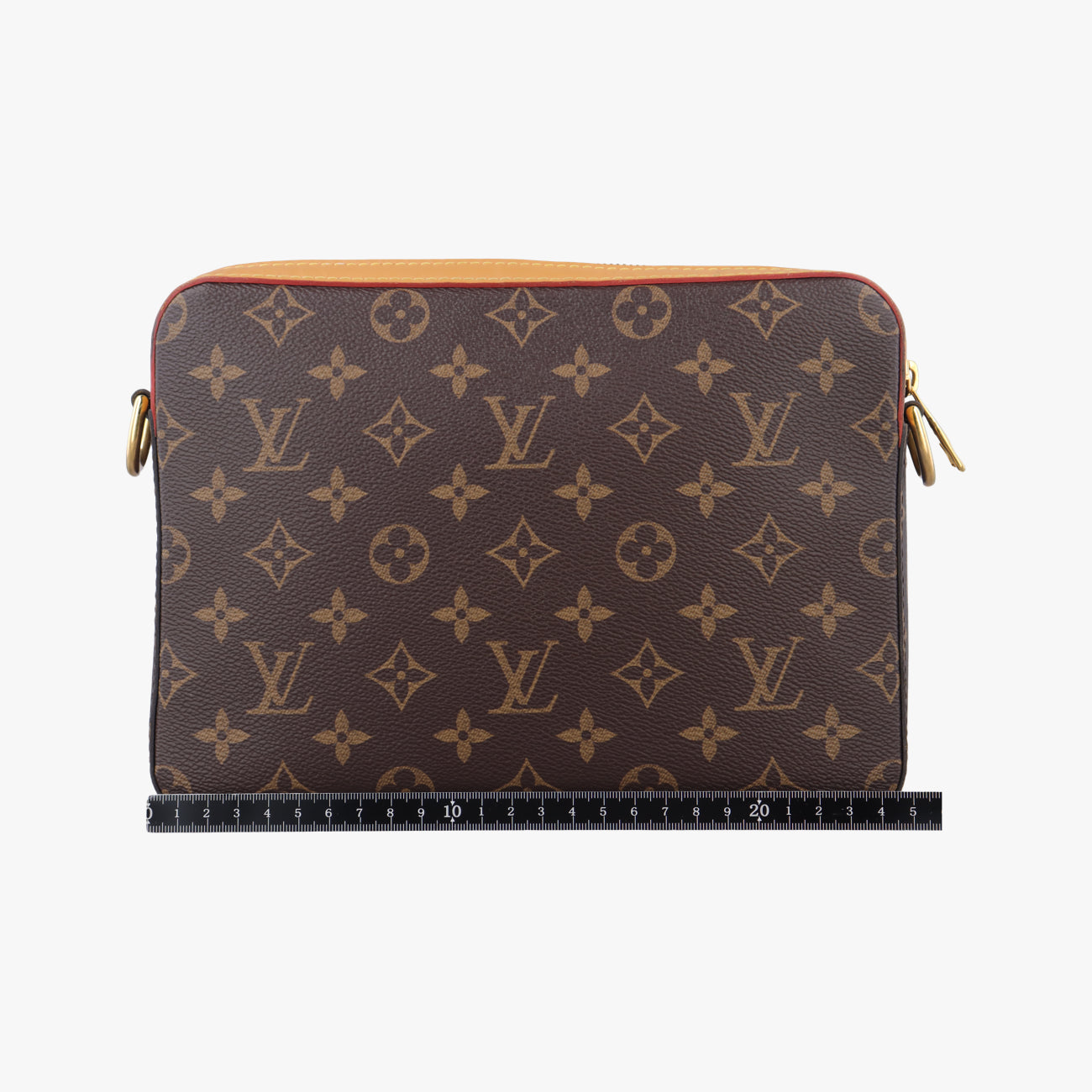 Secondhand Louis Vuitton Trio Messenger brown Monogram Stripe M45965 shoulderbag | stylenewstar