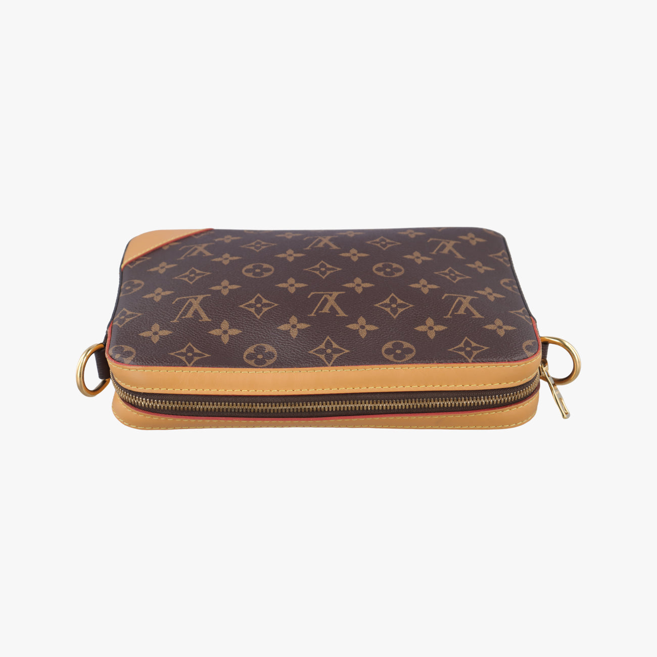 Secondhand Louis Vuitton Trio Messenger brown Monogram Stripe M45965 shoulderbag | stylenewstar