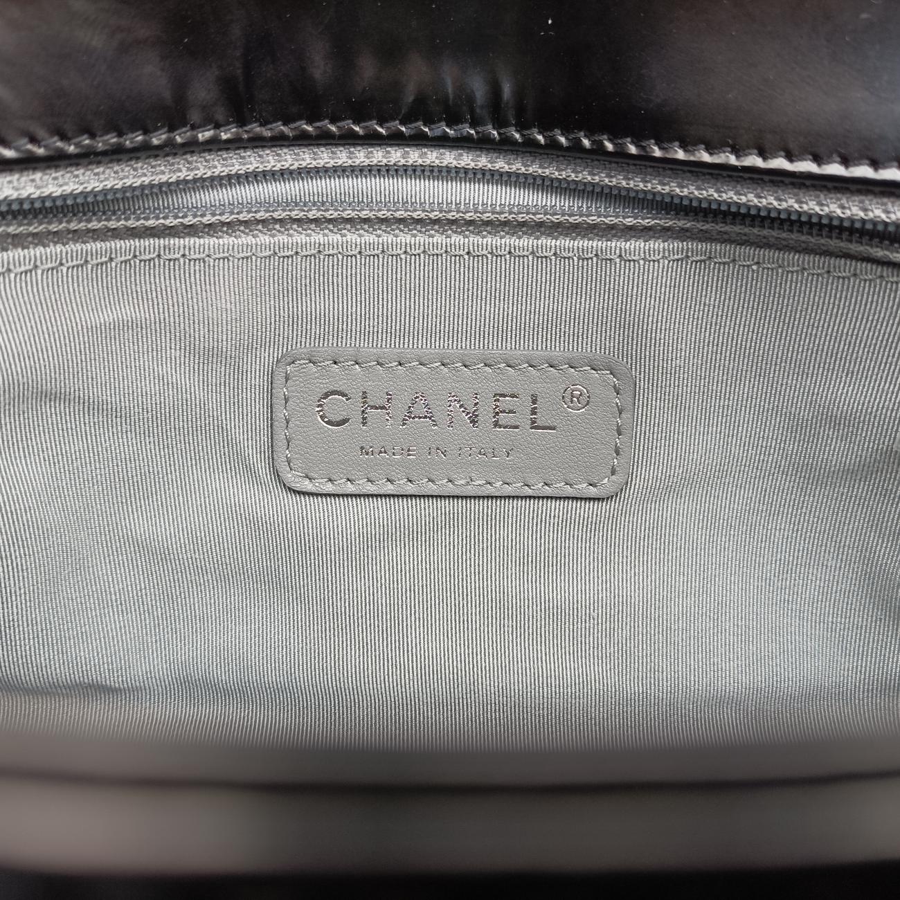 Pre-owned Chanel BOY CHANEL Black Patent A67018 shoulderbag | stylenewstar