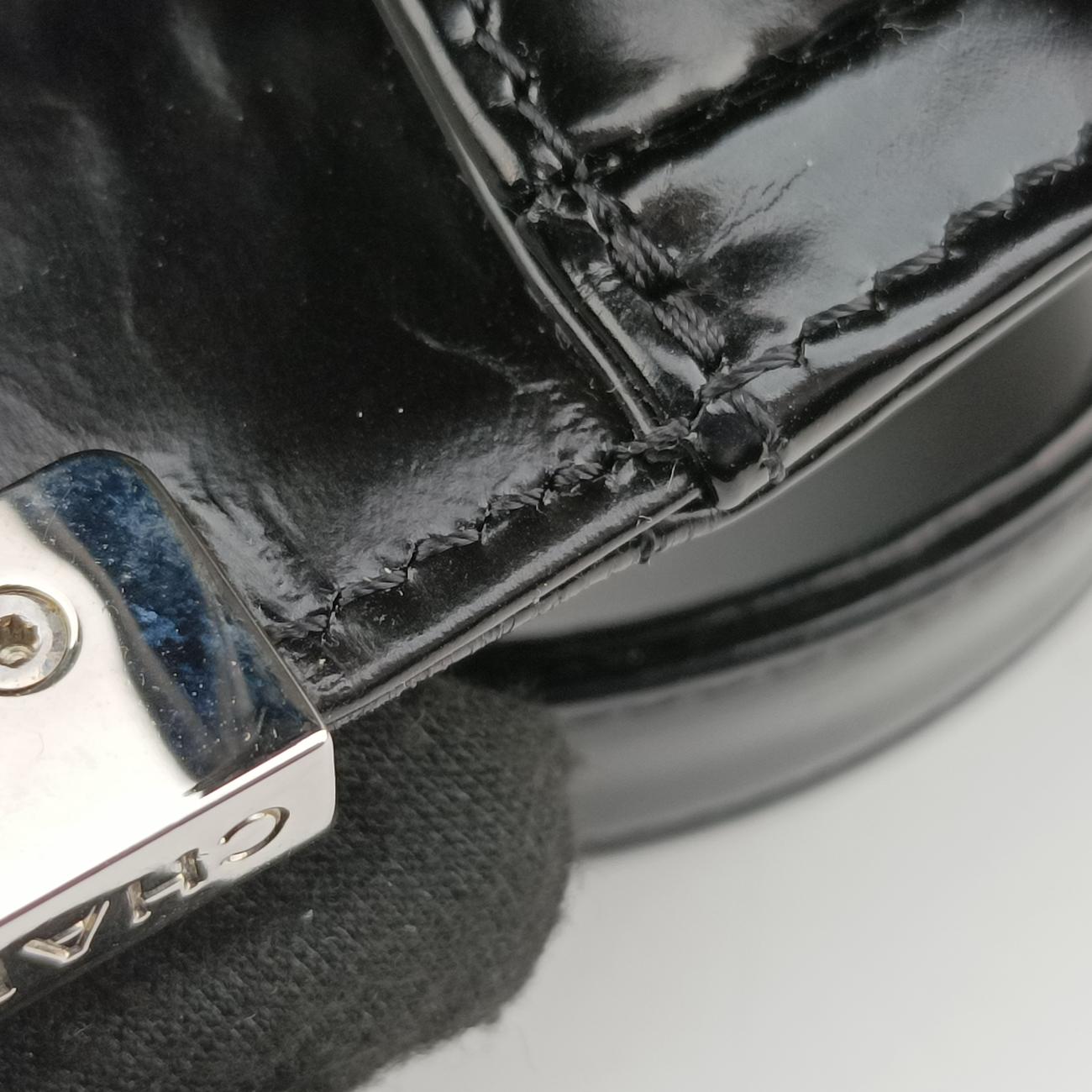 Pre-owned Chanel BOY CHANEL Black Patent A67018 shoulderbag | stylenewstar