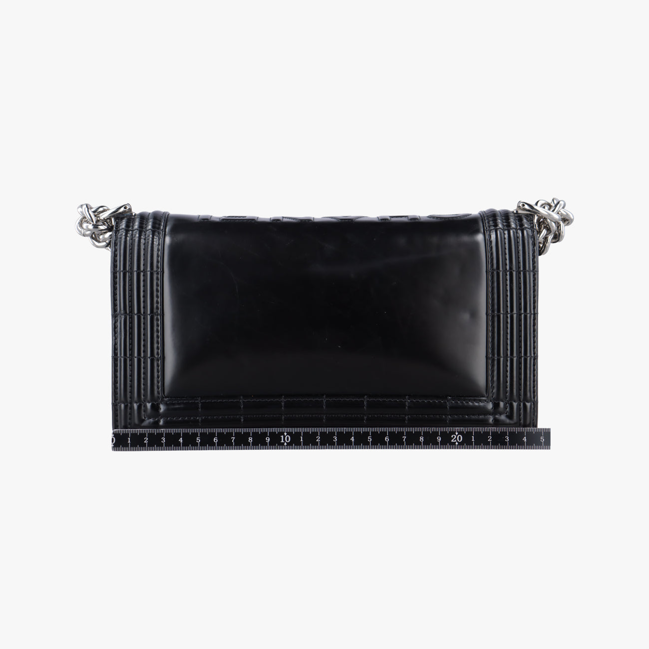 Pre-owned Chanel BOY CHANEL Black Patent A67018 shoulderbag | stylenewstar