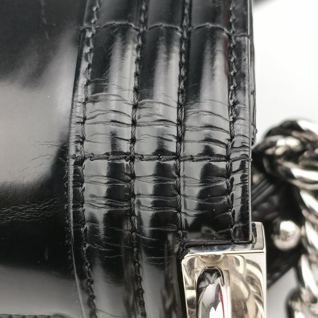 Pre-owned Chanel BOY CHANEL Black Patent A67018 shoulderbag | stylenewstar