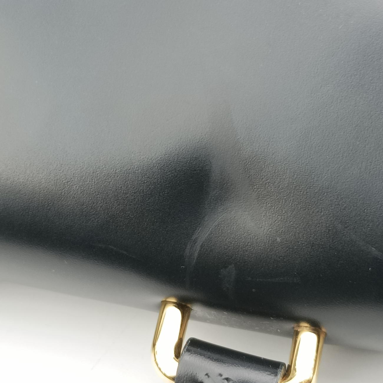 Secondhand Louis Vuitton One-handle Flap MM　　 brown×black Monogram Canvas×calf leather M43125 shoulderbag | stylenewstar