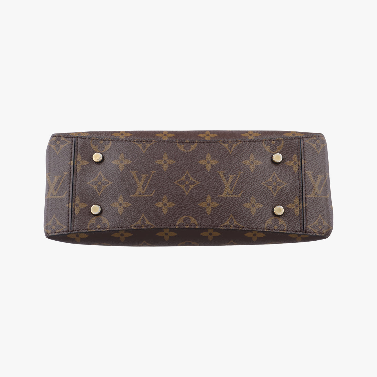 Secondhand Louis Vuitton One-handle Flap MM　　 brown×black Monogram Canvas×calf leather M43125 shoulderbag | stylenewstar