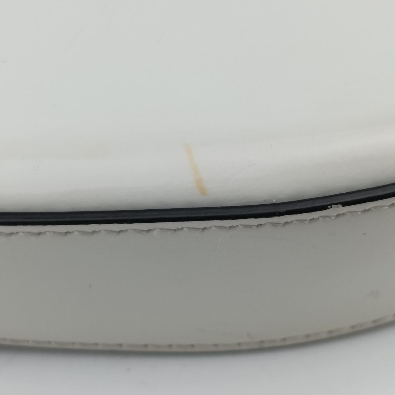 Pre-owned Prada Cleo White Brushed leather  shoulderbag | stylenewstar