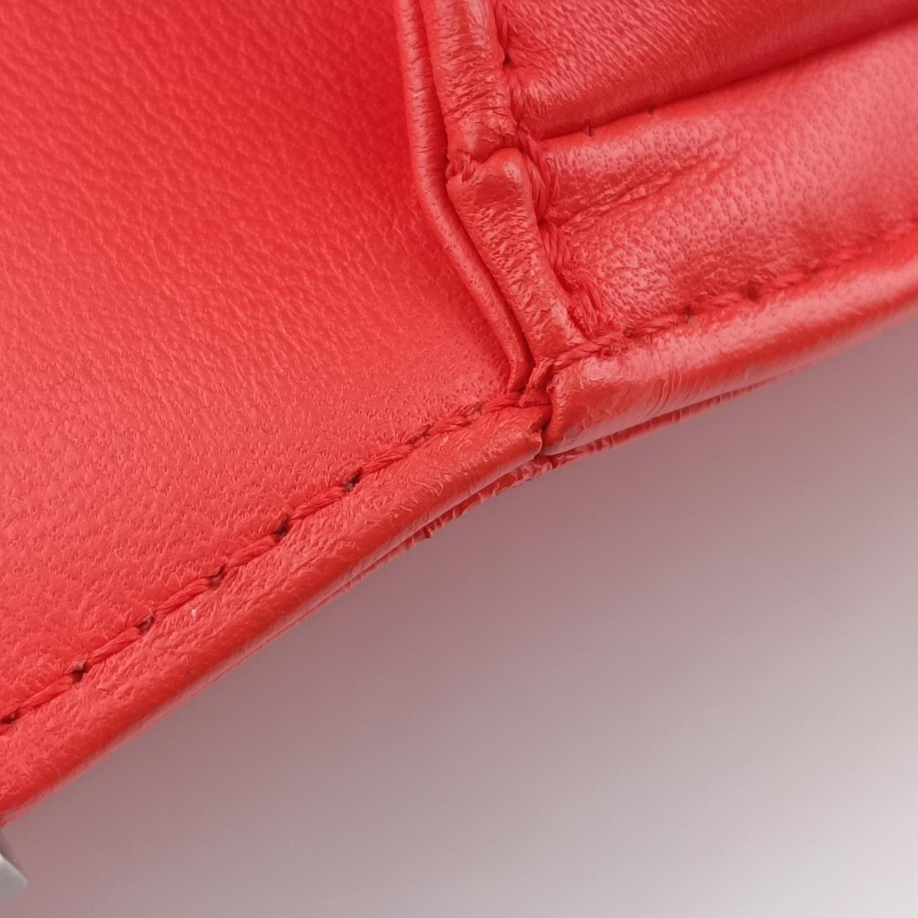 Secondhand Chanel BOY CHANEL Orange lambskin A92828 shoulderbag | stylenewstar