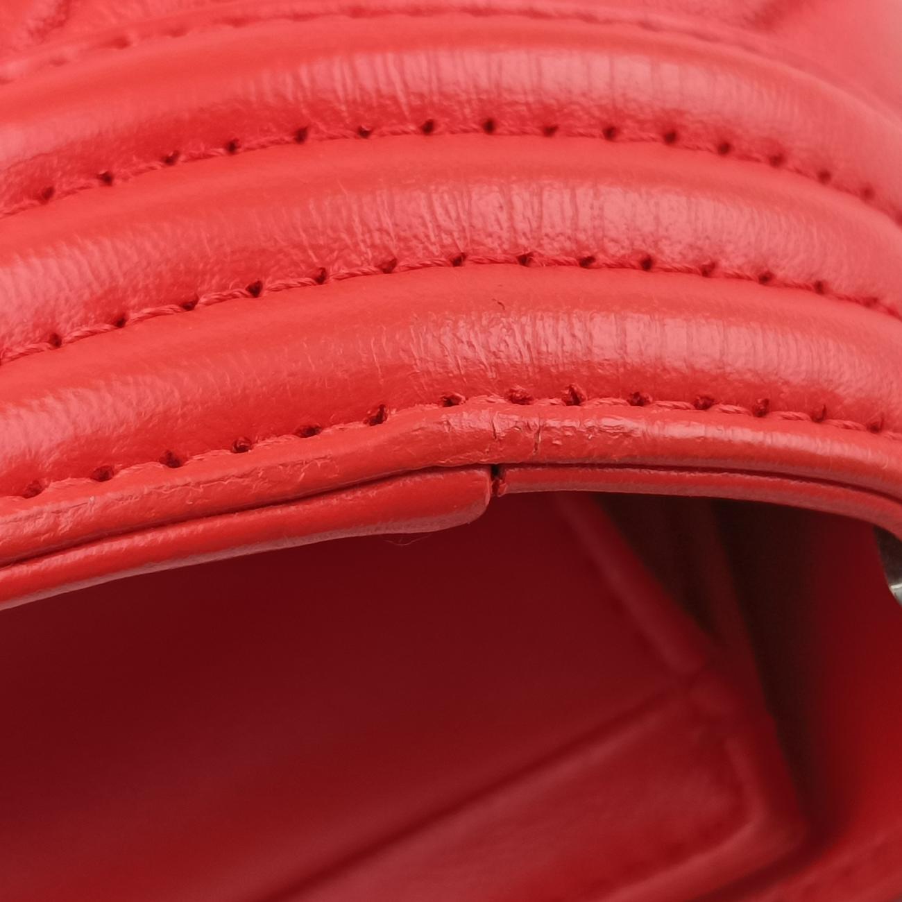 Secondhand Chanel BOY CHANEL Orange lambskin A92828 shoulderbag | stylenewstar