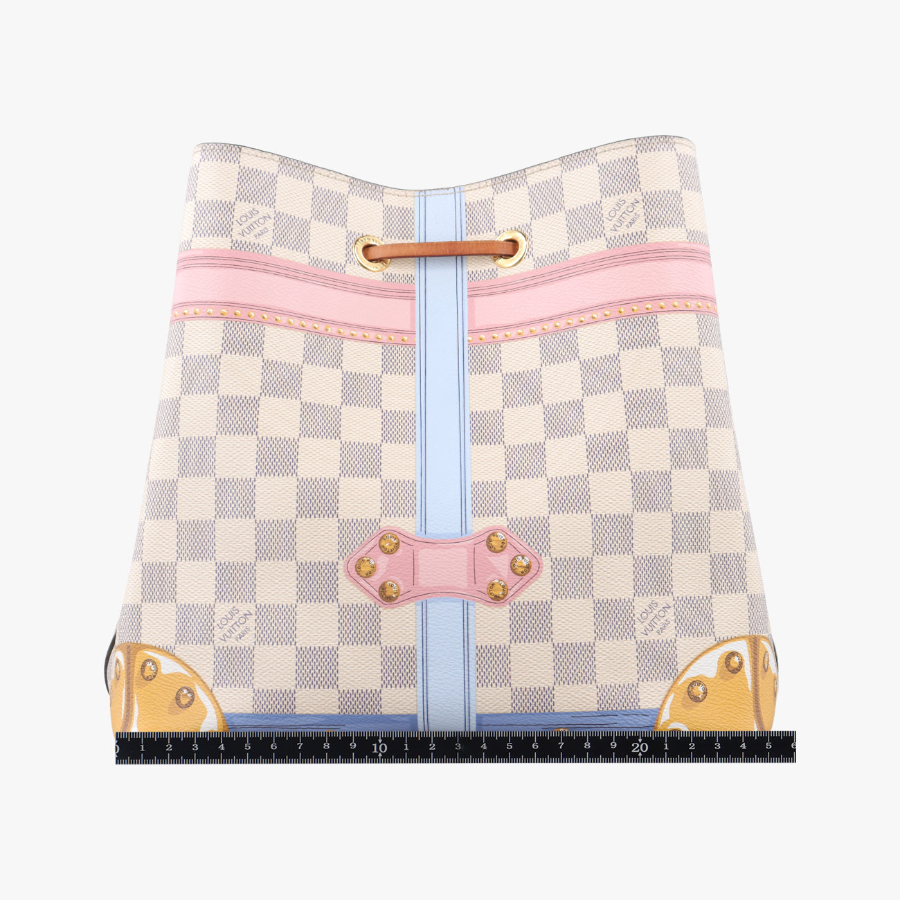 Pre-owned Louis Vuitton NéONOé Summer Trunk Azur×multicolor Damier Canvas N41066 shoulderbag | stylenewstar