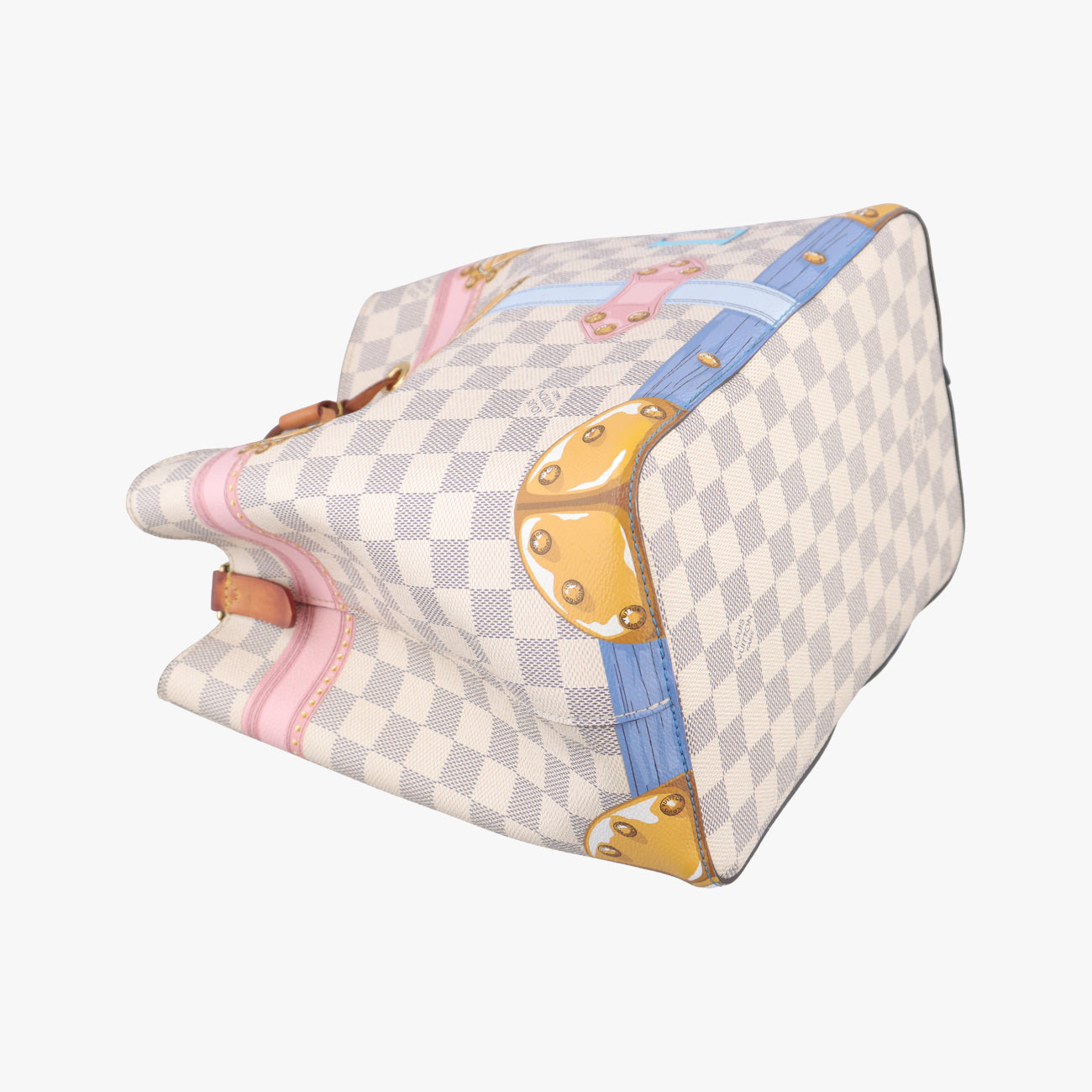 Pre-owned Louis Vuitton NéONOé Summer Trunk Azur×multicolor Damier Canvas N41066 shoulderbag | stylenewstar