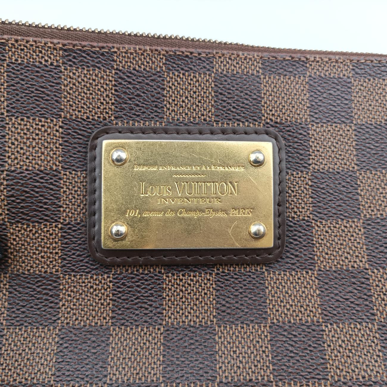 Pre-owned Louis Vuitton Eva Ebene Damier canvas N55213 shoulderbag | stylenewstar