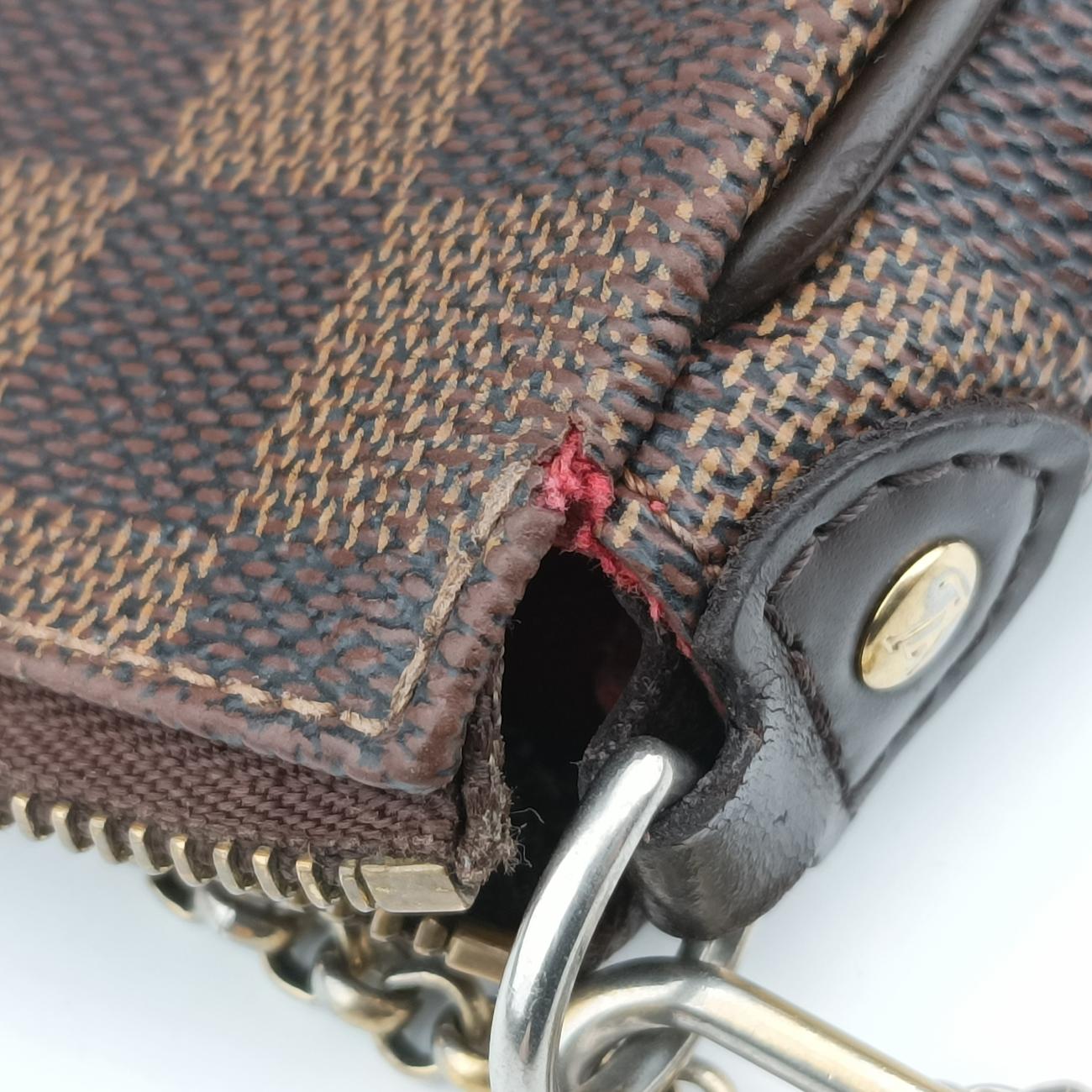 Pre-owned Louis Vuitton Eva Ebene Damier canvas N55213 shoulderbag | stylenewstar