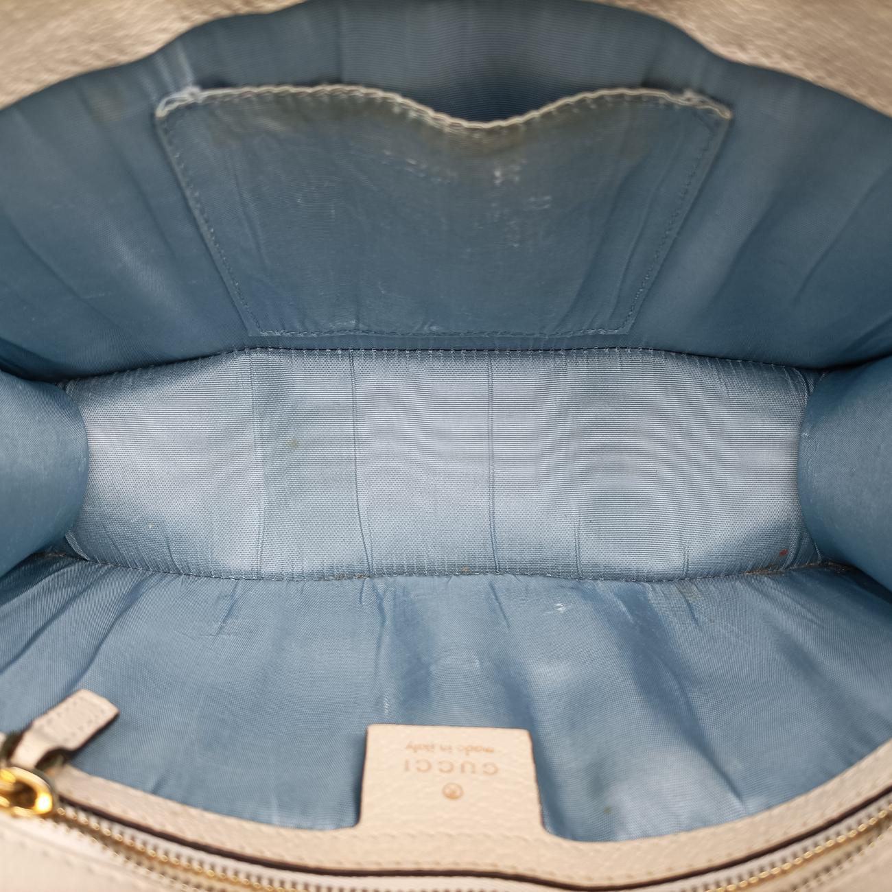 Secondhand Gucci Sylvie Ivory x Navy x Red Leather 524405 shoulderbag | stylenewstar