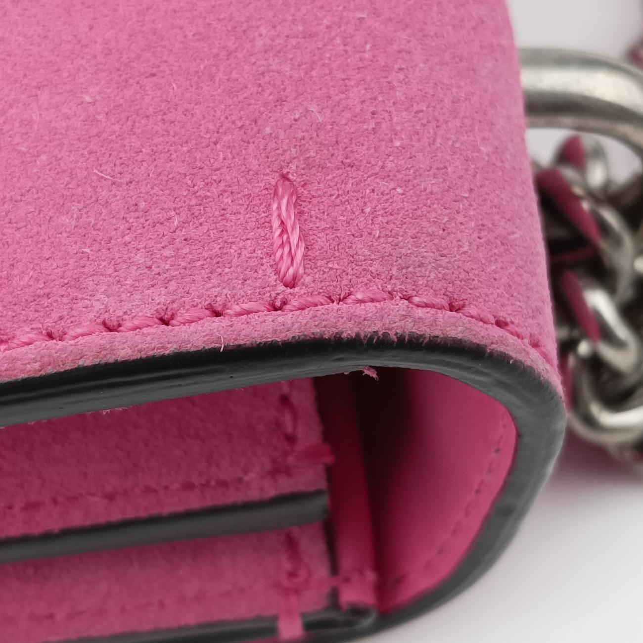 Pre-owned Gucci Dionysus Pink Suede 400249 shoulderbag | stylenewstar