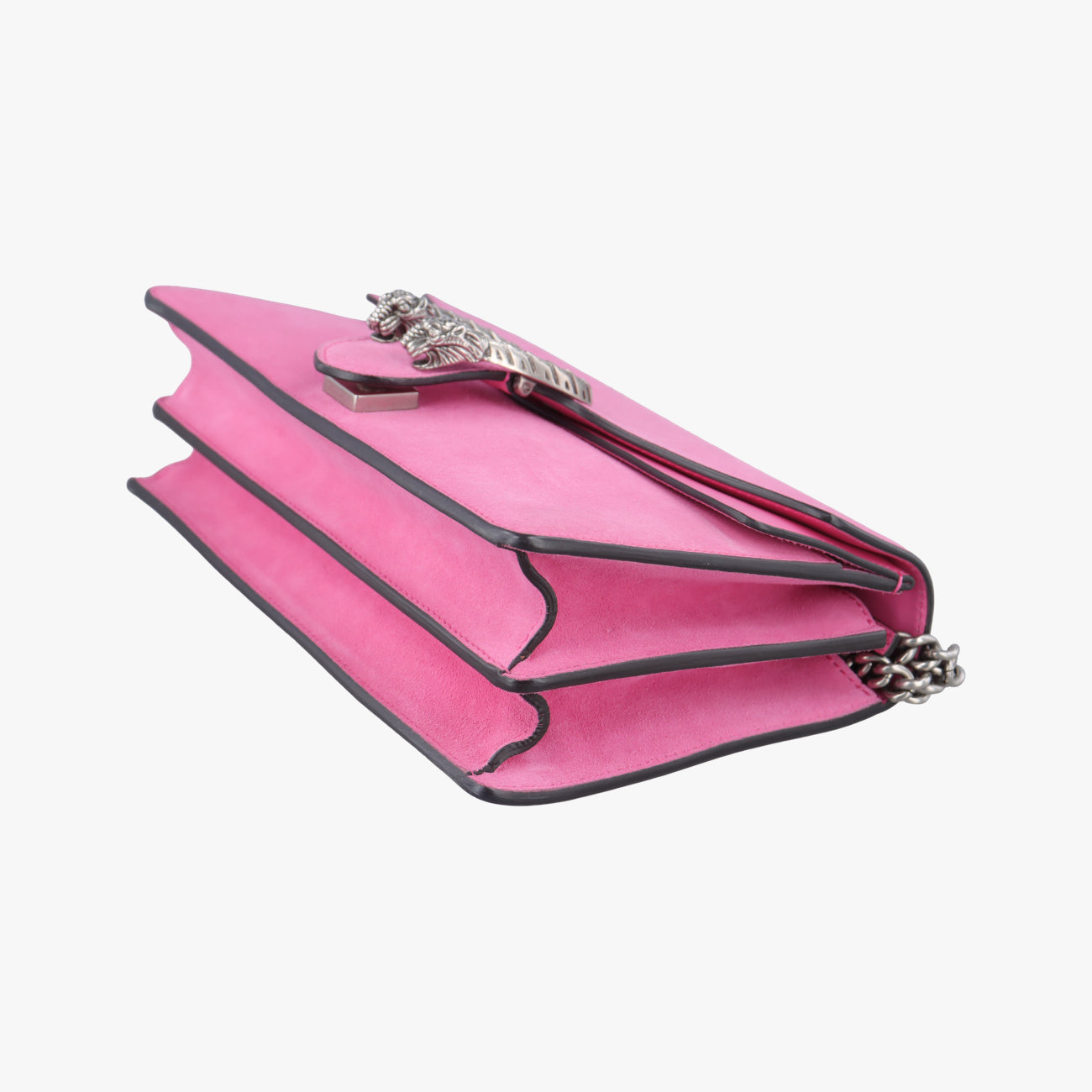 Pre-owned Gucci Dionysus Pink Suede 400249 shoulderbag | stylenewstar