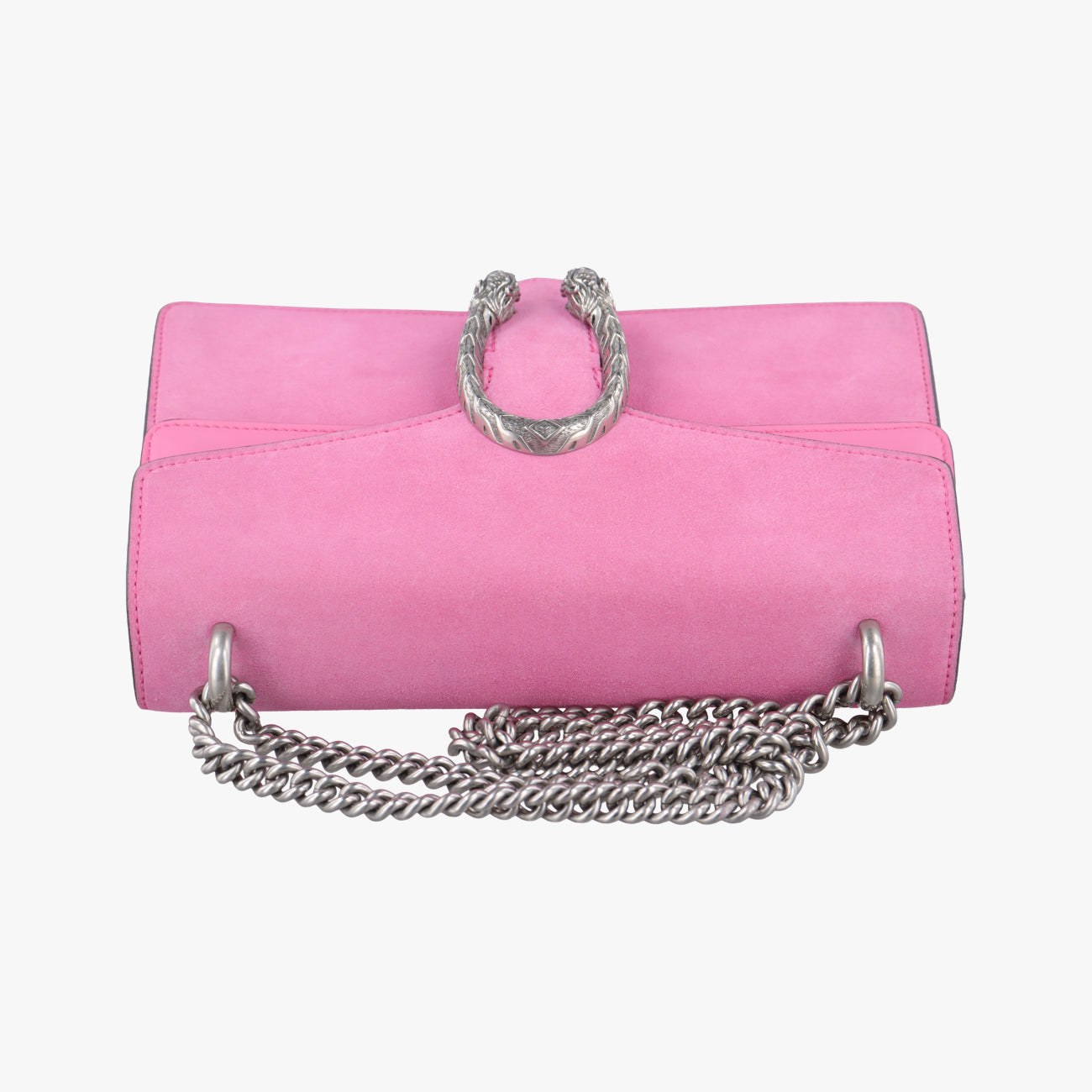 Pre-owned Gucci Dionysus Pink Suede 400249 shoulderbag | stylenewstar