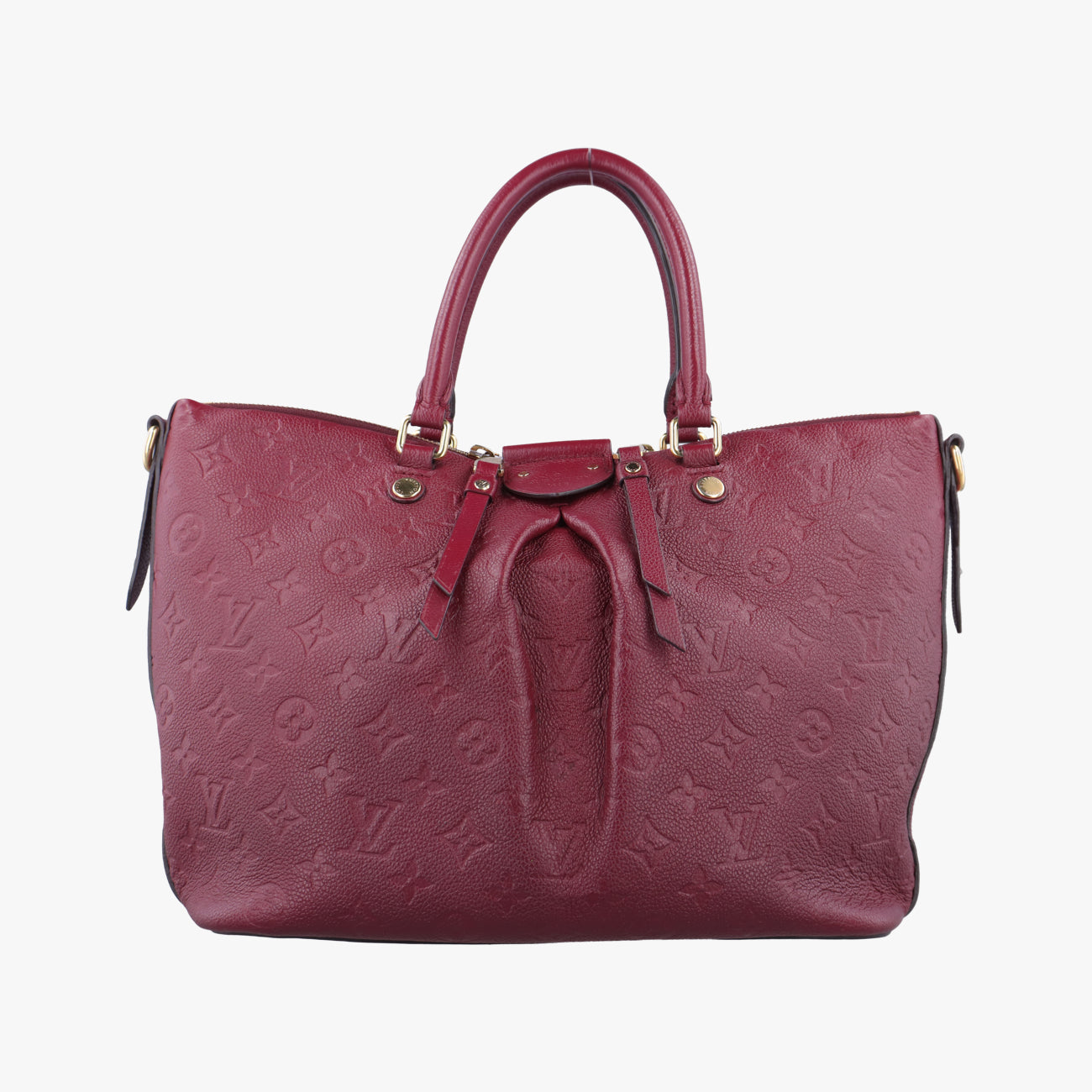 Pre-owned Louis Vuitton Mazarine MM RAISIN Monogram Empreinte M43216 handbag | stylenewstar