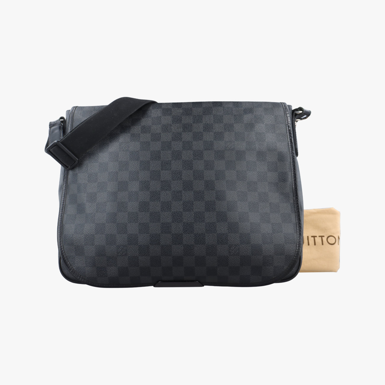Pre-owned Louis Vuitton DANIEL MM Noir Damier Graphite N58029 shoulderbag | stylenewstar