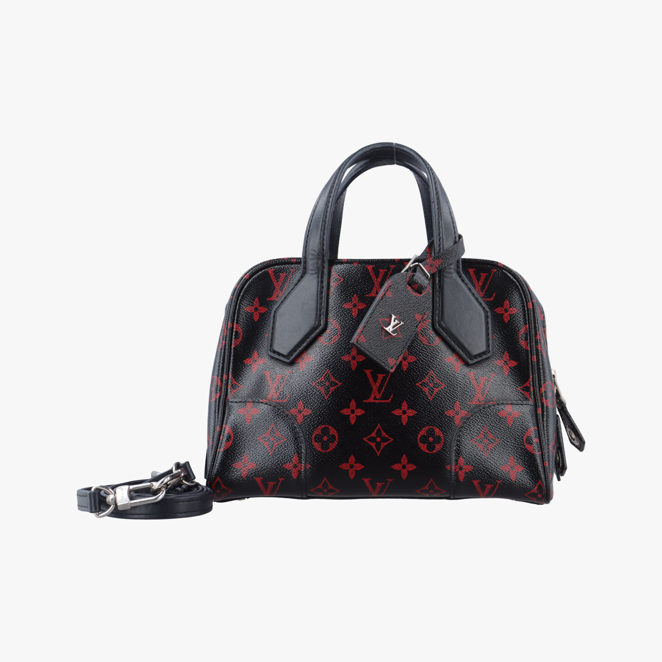 Pre-owned Louis Vuitton Dora Soft BB Rouge x Noir Damier Canvas M50217 shoulderbag | stylenewstar