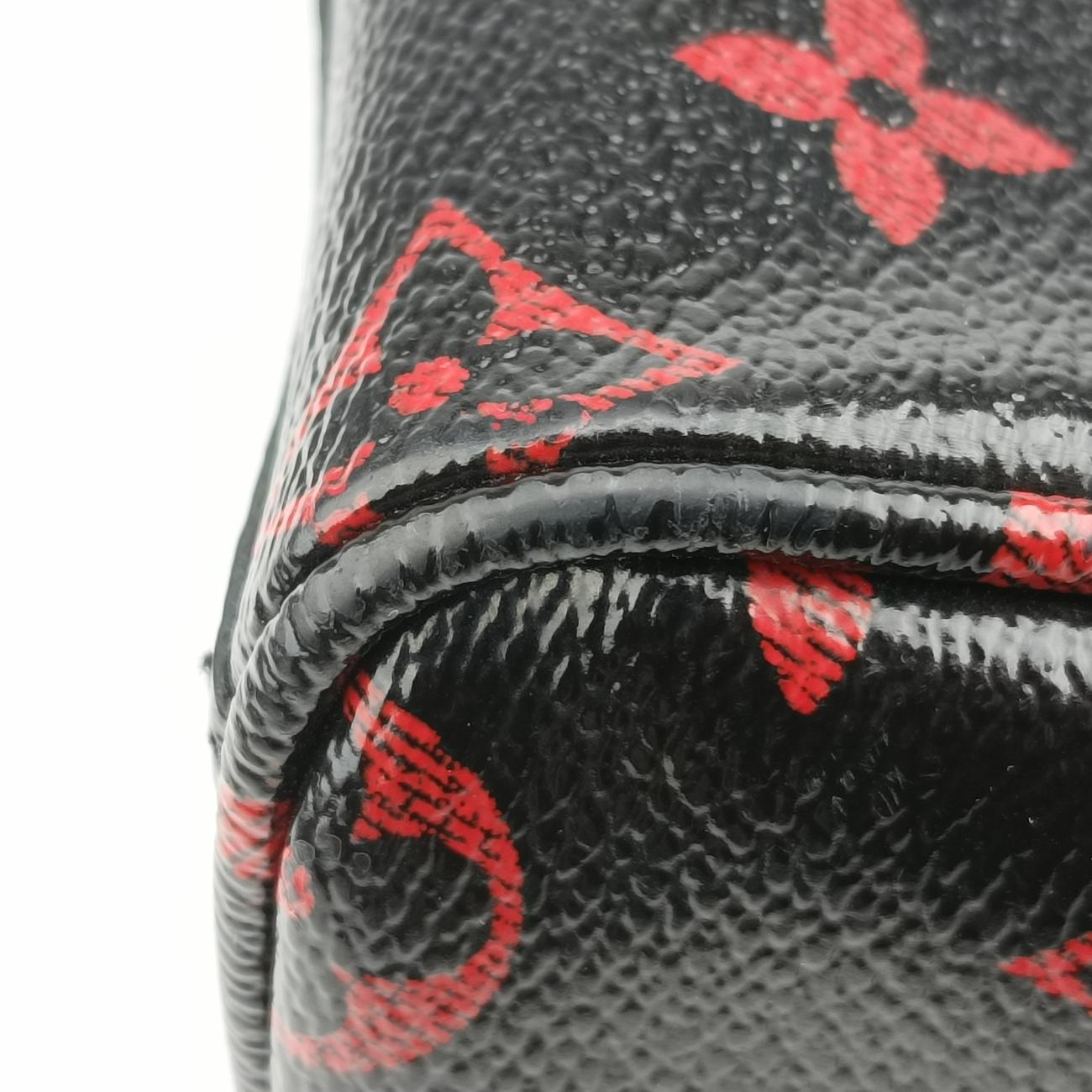 Pre-owned Louis Vuitton Dora Soft BB Rouge x Noir Damier Canvas M50217 shoulderbag | stylenewstar