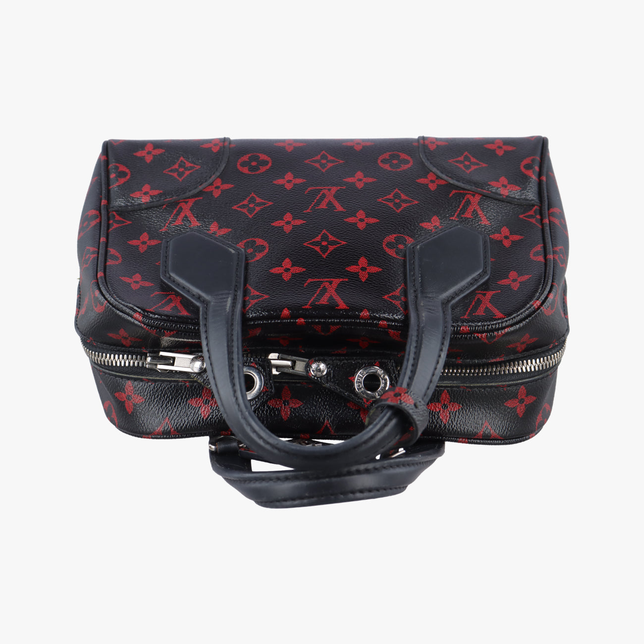 Pre-owned Louis Vuitton Dora Soft BB Rouge x Noir Damier Canvas M50217 shoulderbag | stylenewstar