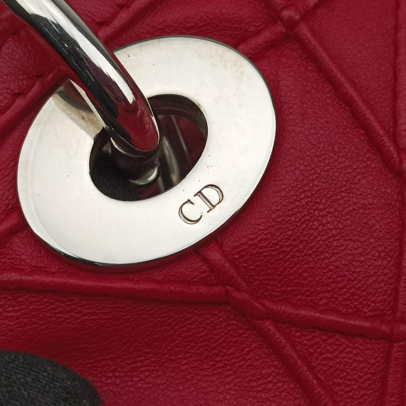 Vintage Christian Dior Granville Red lambskin  shoulderbag | stylenewstar