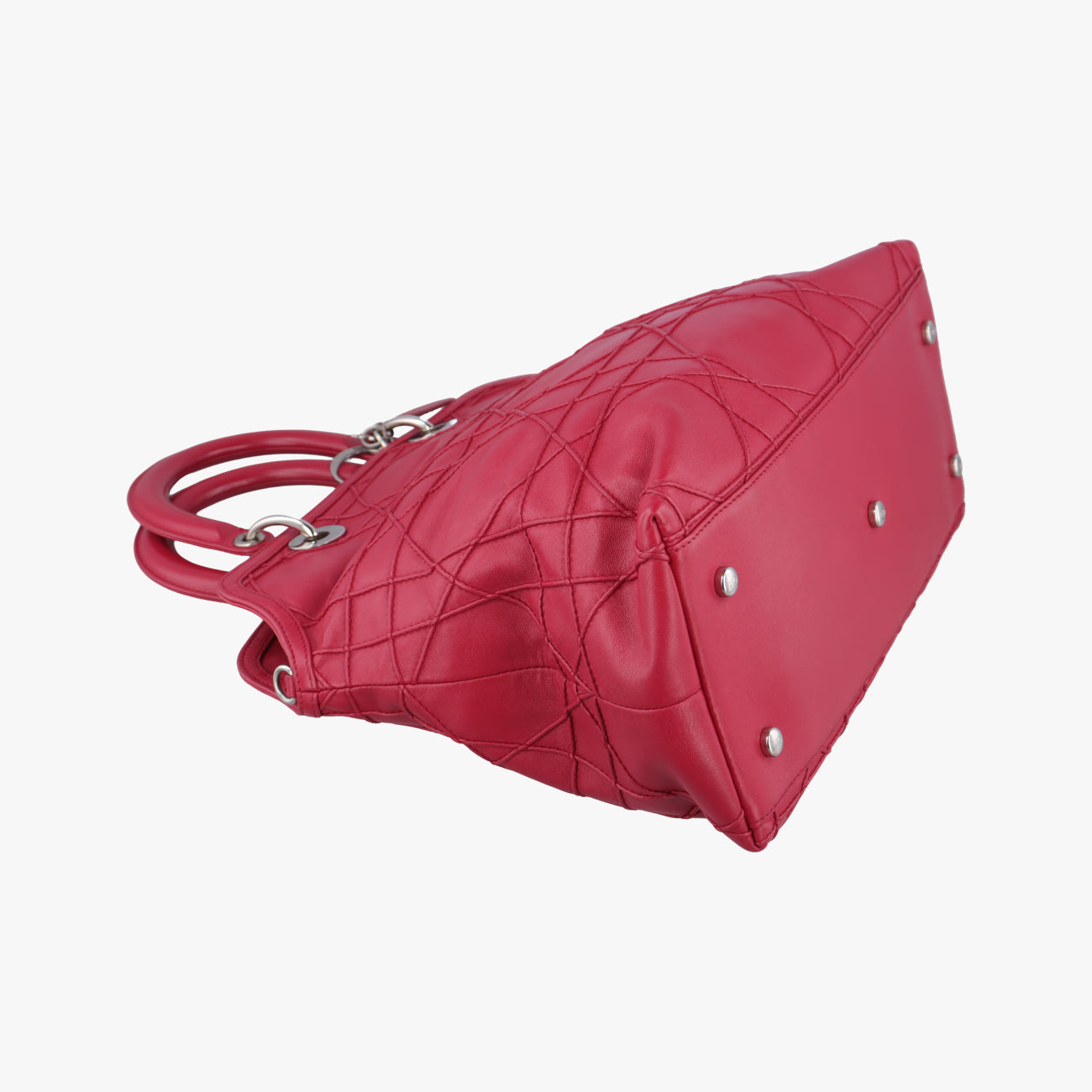 Vintage Christian Dior Granville Red lambskin  shoulderbag | stylenewstar