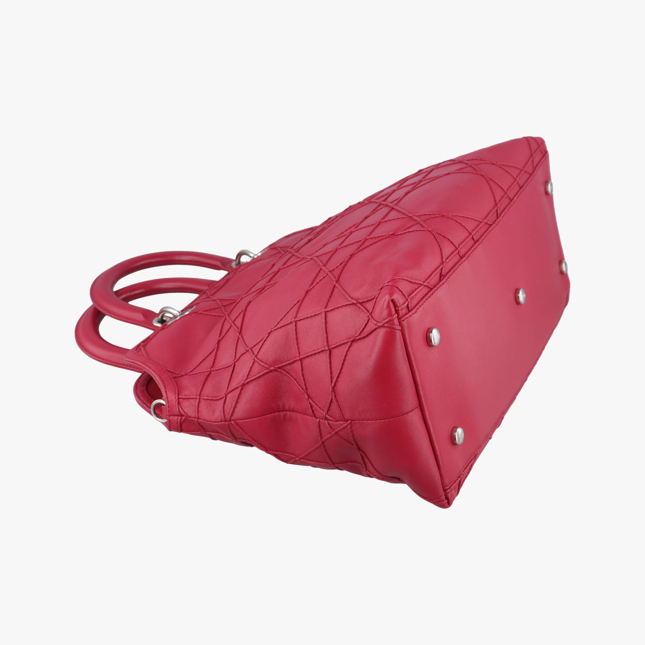 Vintage Christian Dior Granville Red lambskin  shoulderbag | stylenewstar