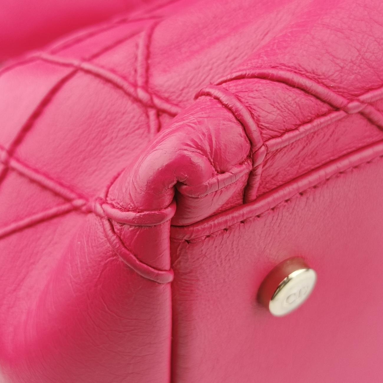 Vintage Christian Dior Granville Rose Red lambskin  shoulderbag | stylenewstar