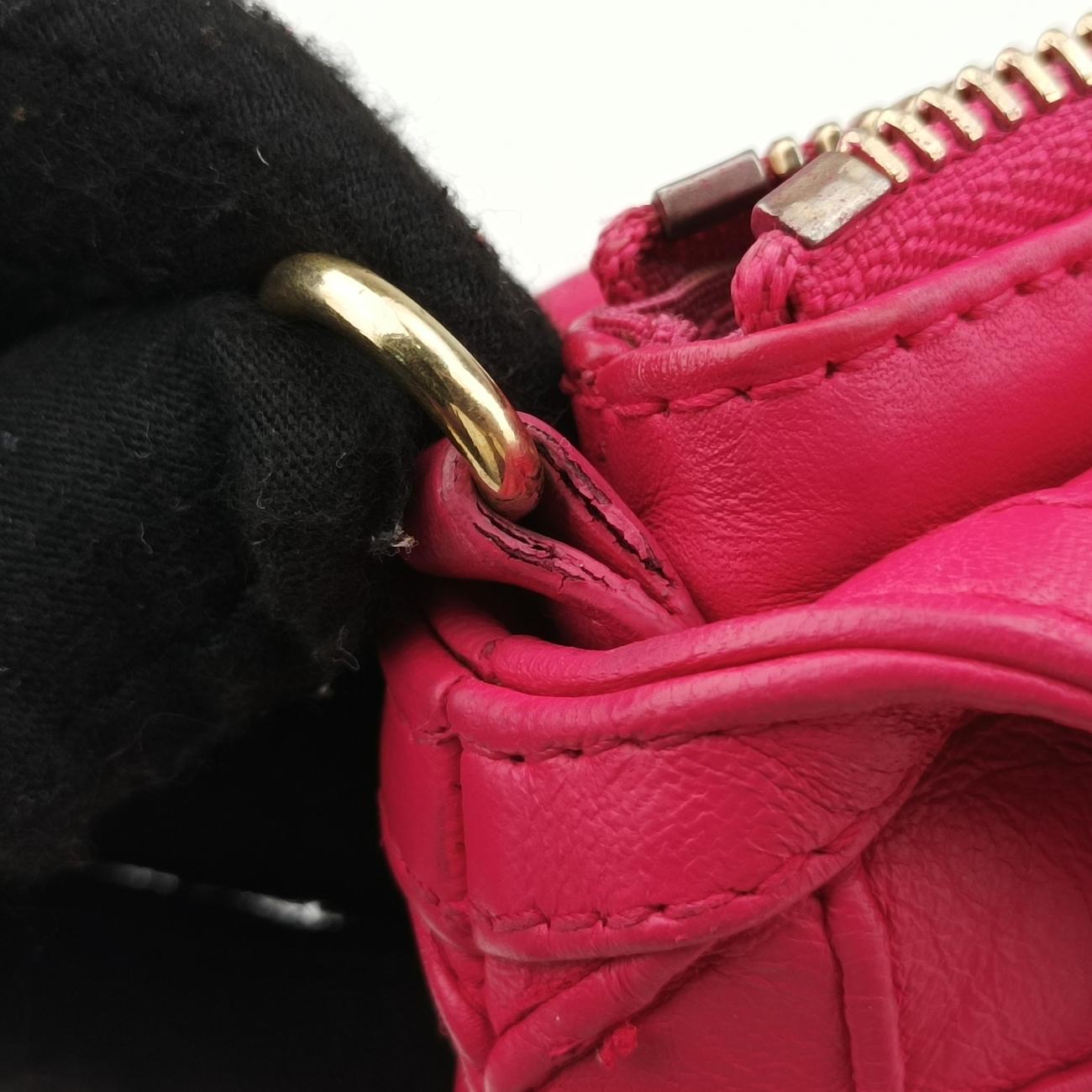 Vintage Christian Dior Granville Rose Red lambskin  shoulderbag | stylenewstar