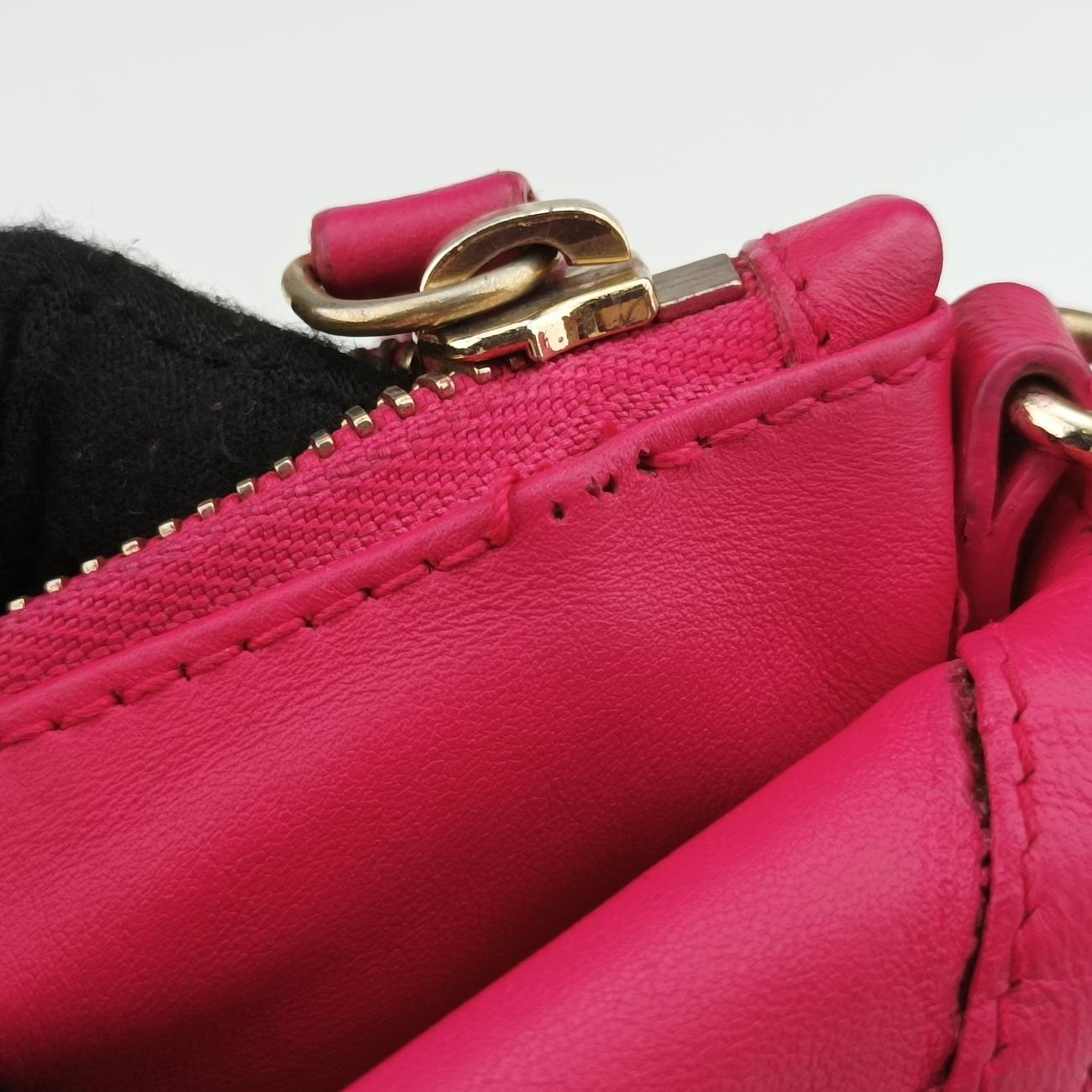 Vintage Christian Dior Granville Rose Red lambskin  shoulderbag | stylenewstar