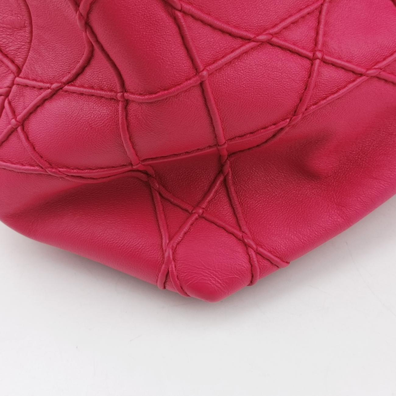 Vintage Christian Dior Granville Rose Red lambskin  shoulderbag | stylenewstar