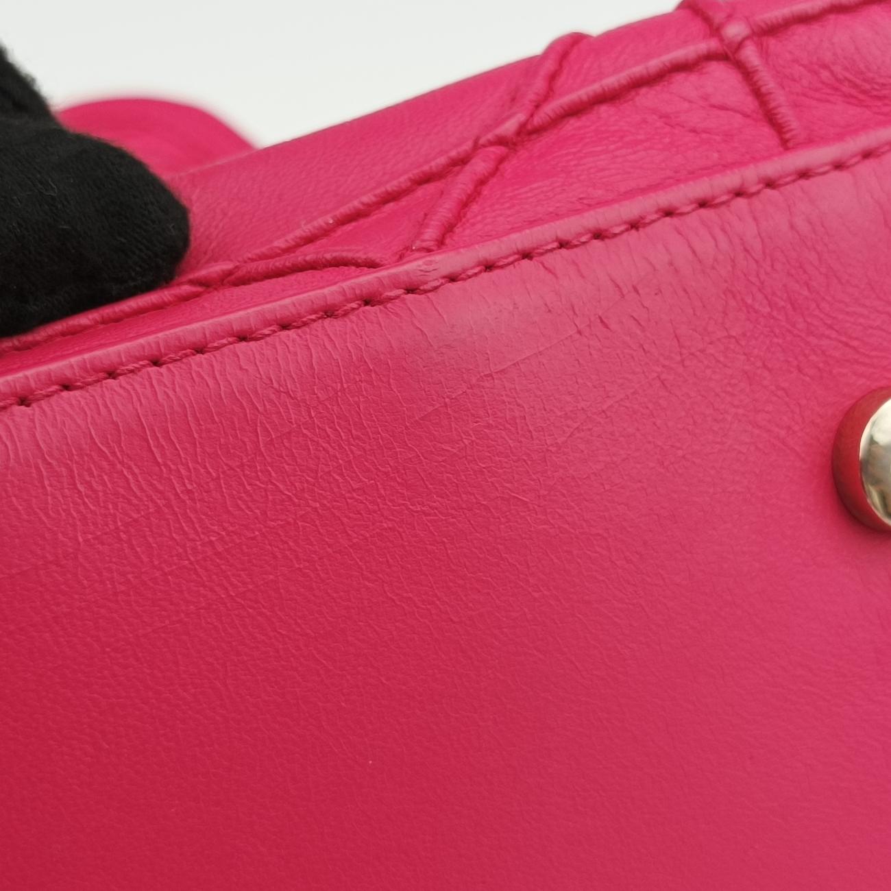 Vintage Christian Dior Granville Rose Red lambskin  shoulderbag | stylenewstar