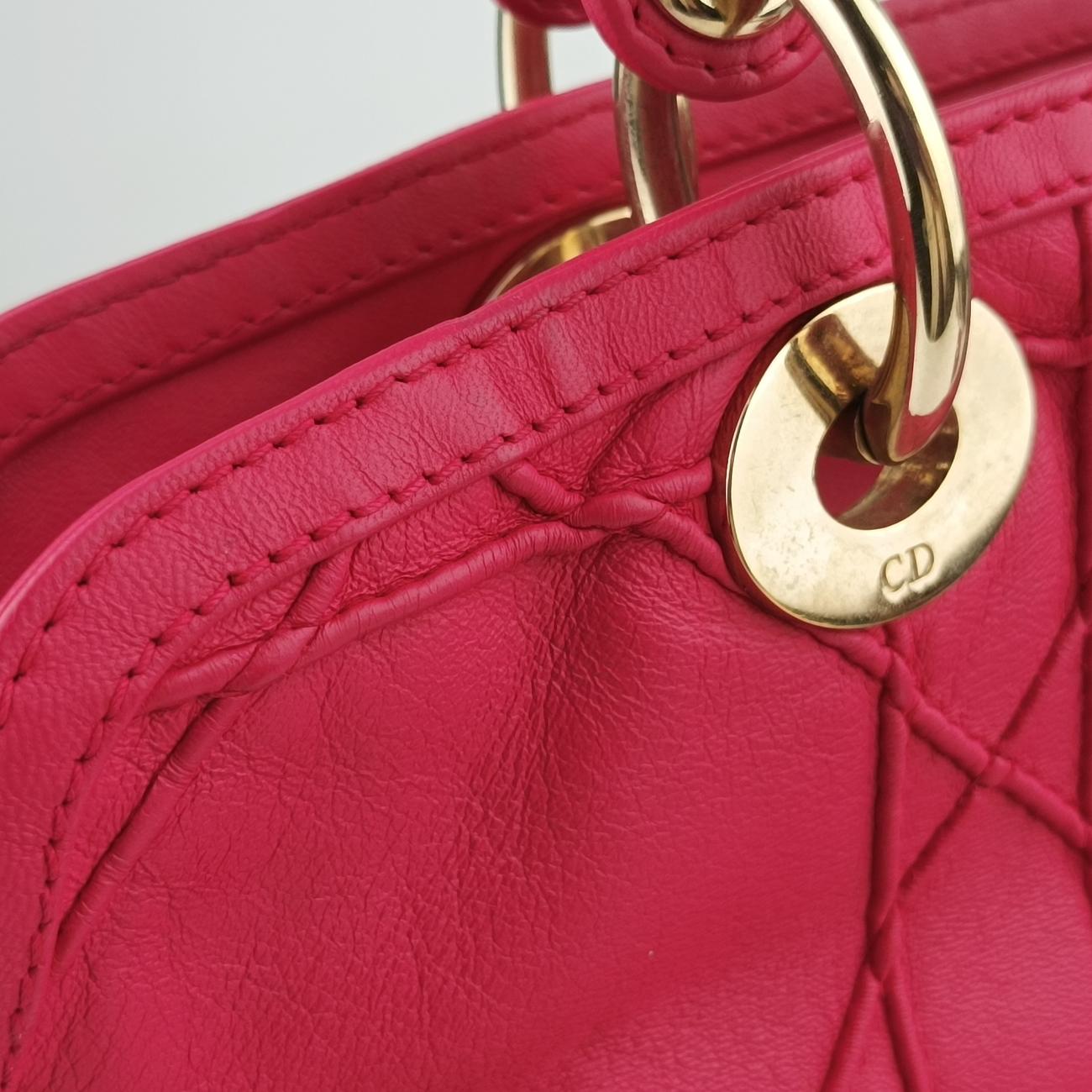 Vintage Christian Dior Granville Rose Red lambskin  shoulderbag | stylenewstar