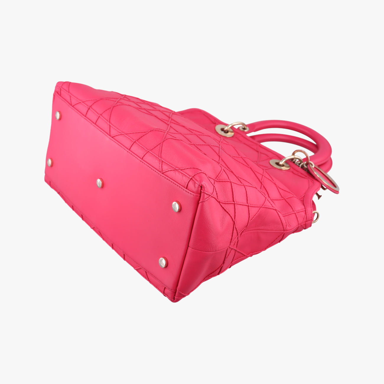 Vintage Christian Dior Granville Rose Red lambskin  shoulderbag | stylenewstar