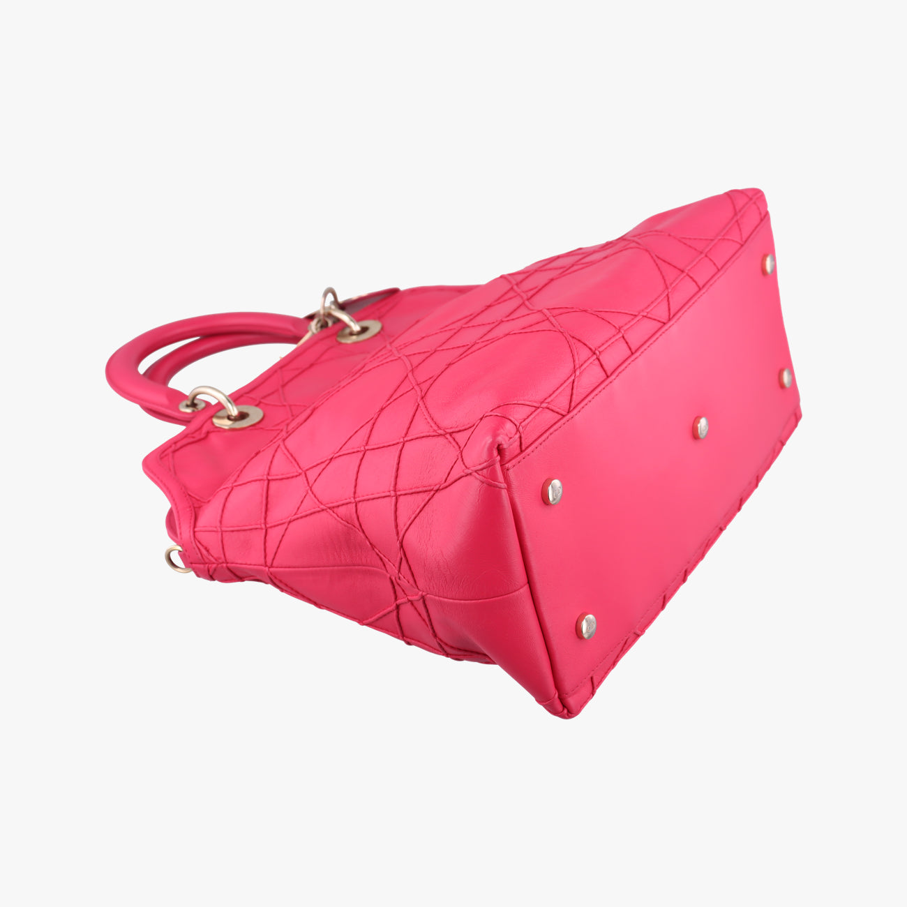 Vintage Christian Dior Granville Rose Red lambskin  shoulderbag | stylenewstar