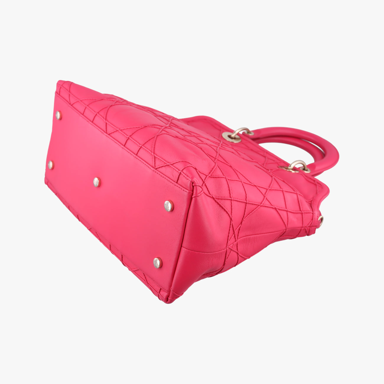 Vintage Christian Dior Granville Rose Red lambskin  shoulderbag | stylenewstar