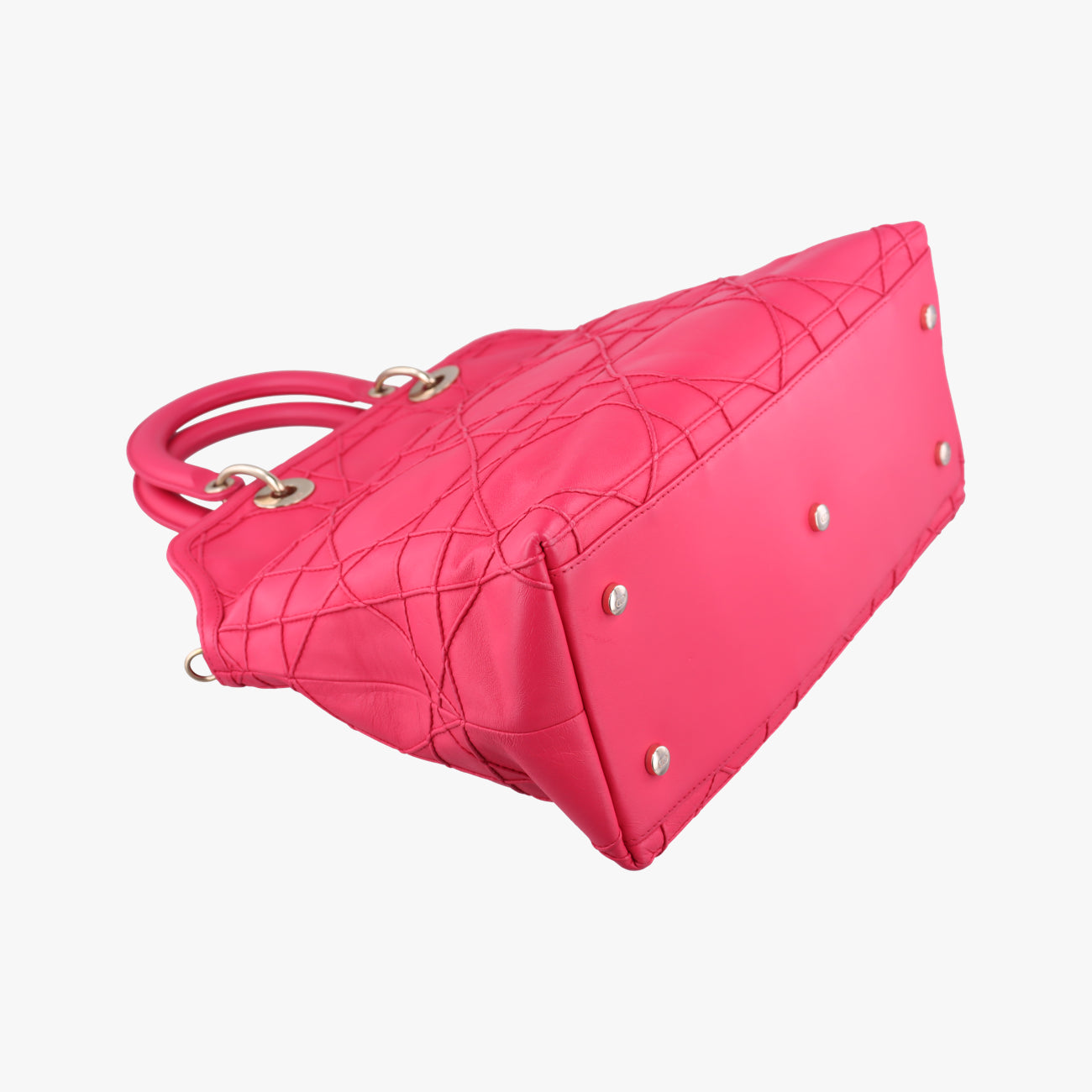 Vintage Christian Dior Granville Rose Red lambskin  shoulderbag | stylenewstar