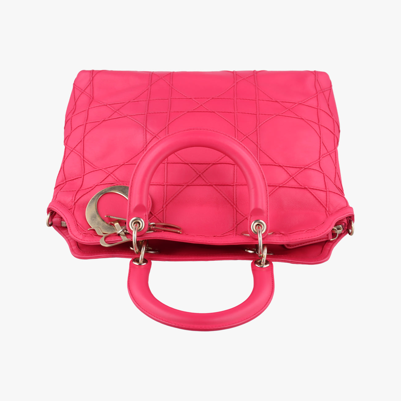 Vintage Christian Dior Granville Rose Red lambskin  shoulderbag | stylenewstar