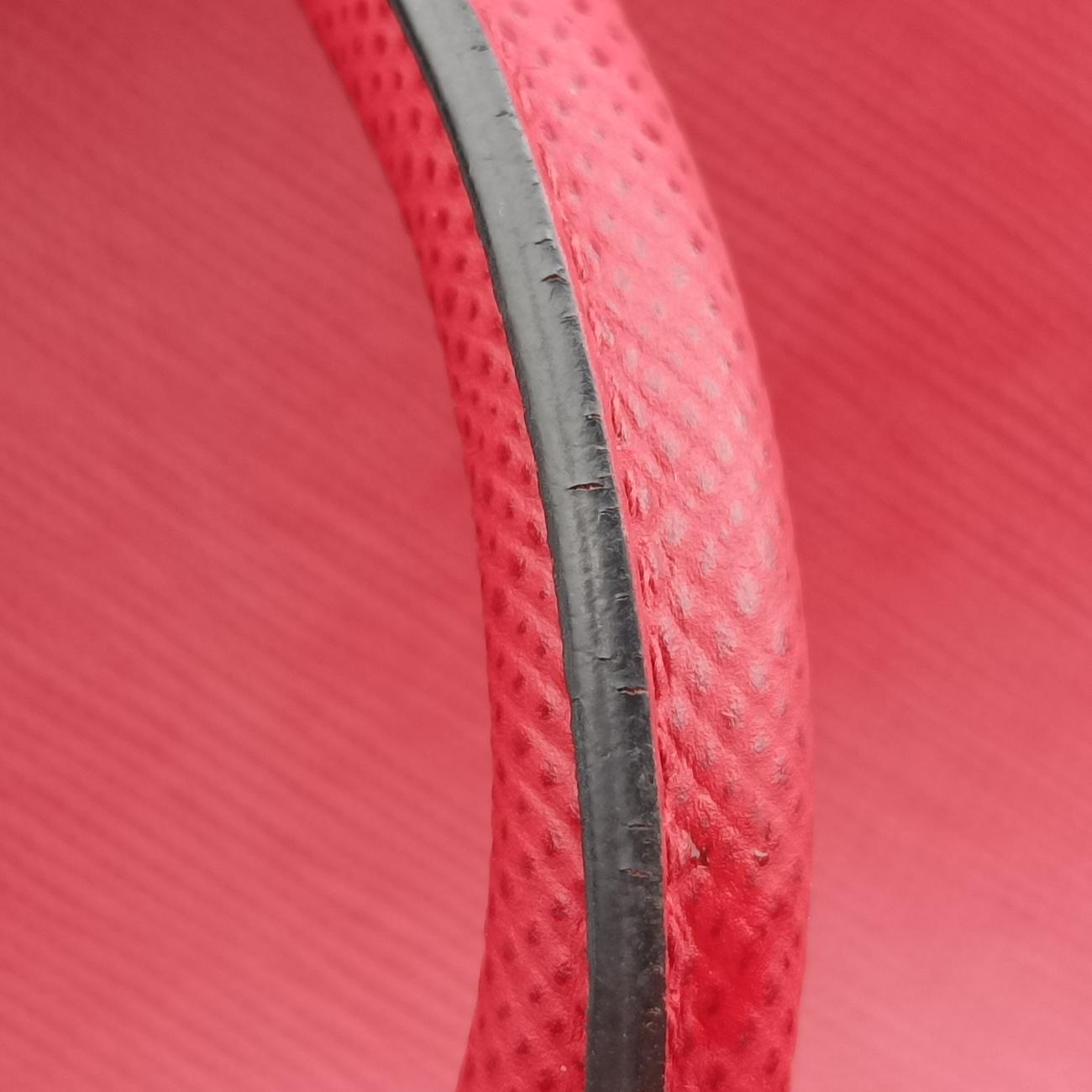 Pre-owned Prada Double Cuir Red SAFFIANO Leather B2756T shoulderbag | stylenewstar