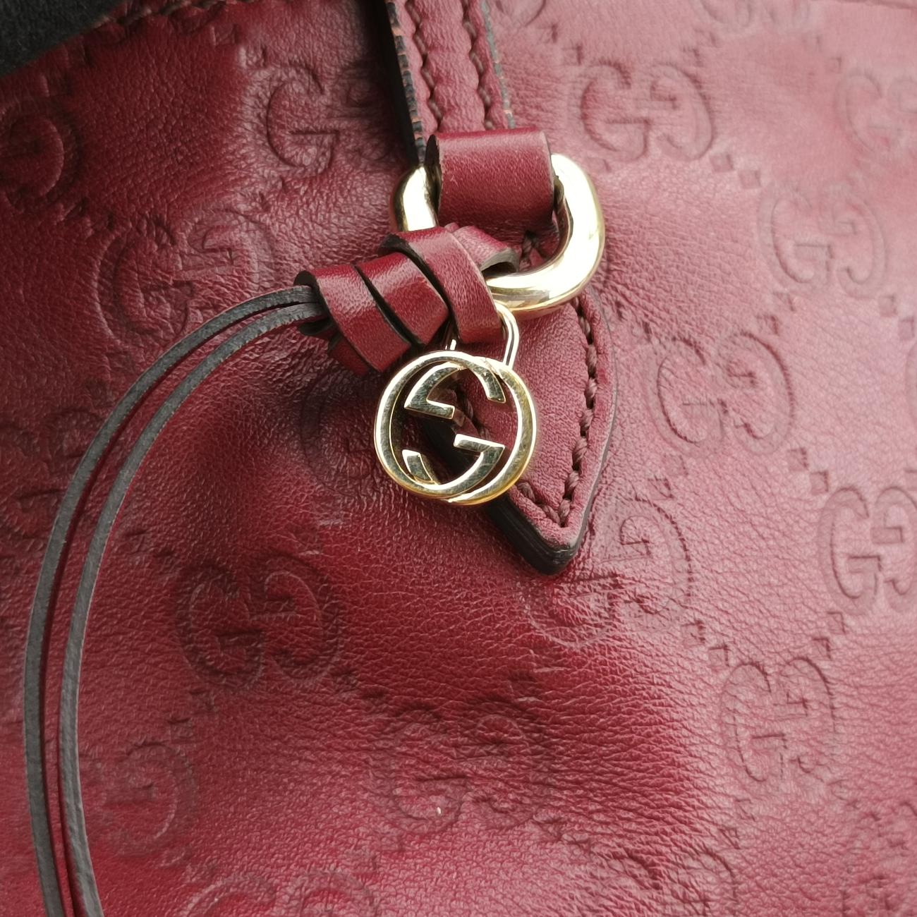 Pre-owned Gucci Bree Red Leather 323671 shoulderbag | stylenewstar