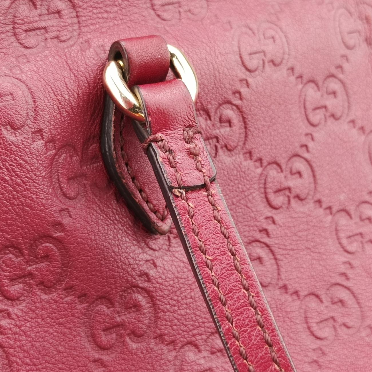 Pre-owned Gucci Bree Red Leather 323671 shoulderbag | stylenewstar