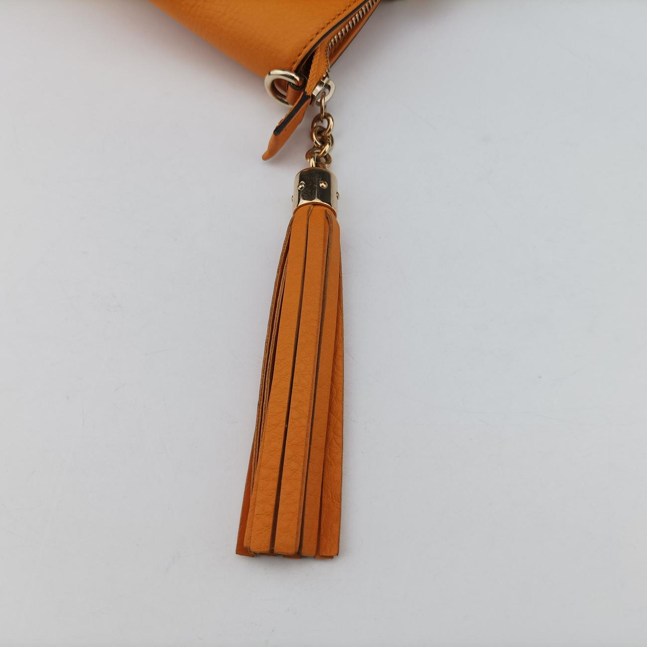 Pre-owned Gucci Soho Orange Leather 369176 shoulderbag | stylenewstar