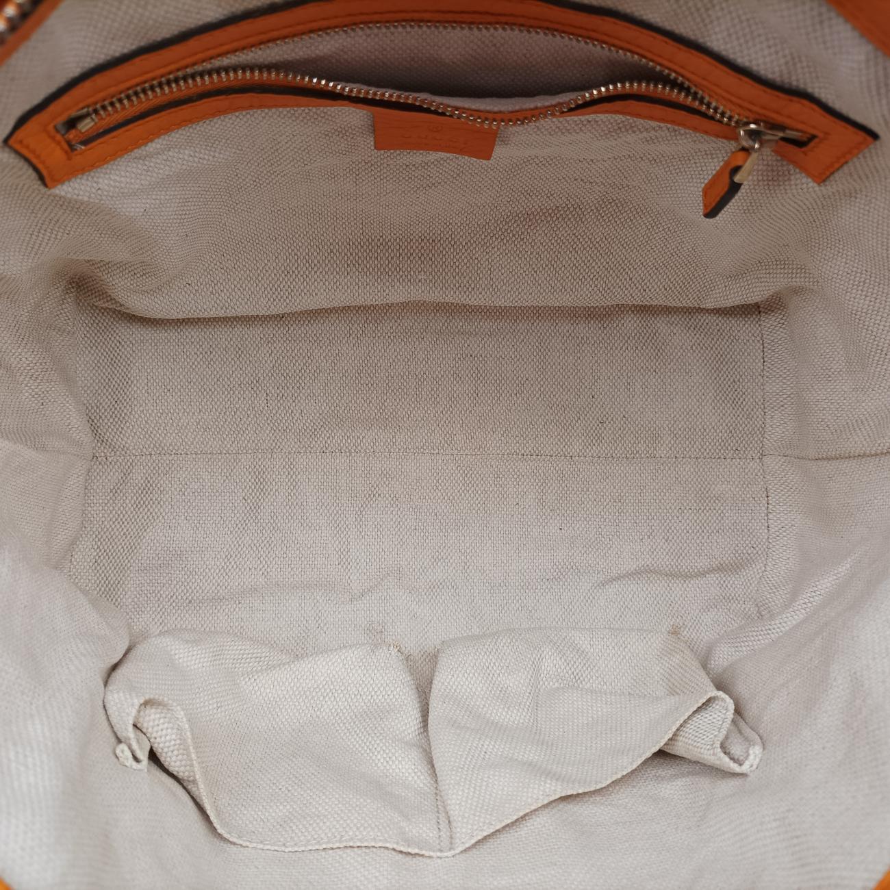 Pre-owned Gucci Soho Orange Leather 369176 shoulderbag | stylenewstar