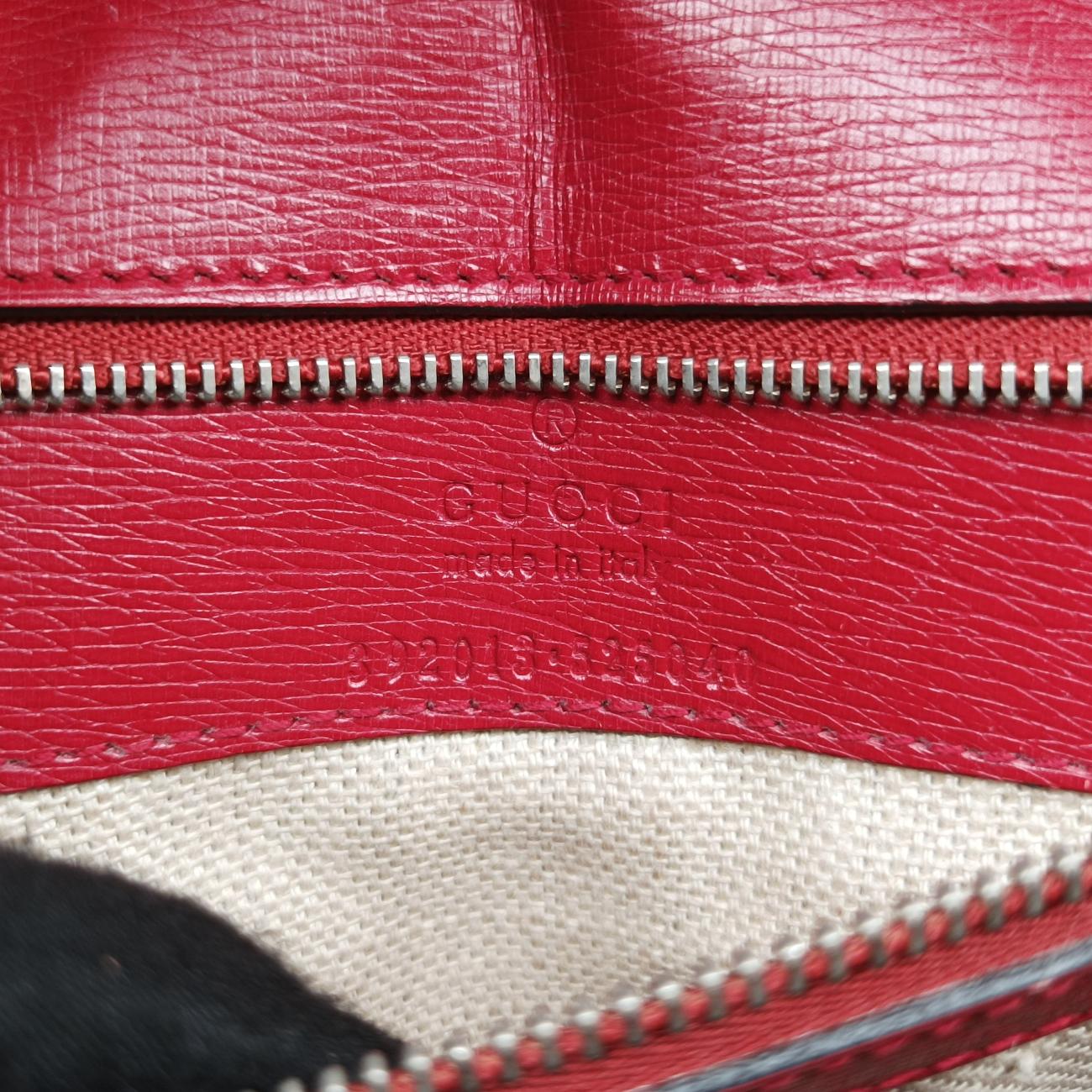Secondhand Gucci Bamboo Daily Red×Multicolour Leather 392013 shoulderbag | stylenewstar