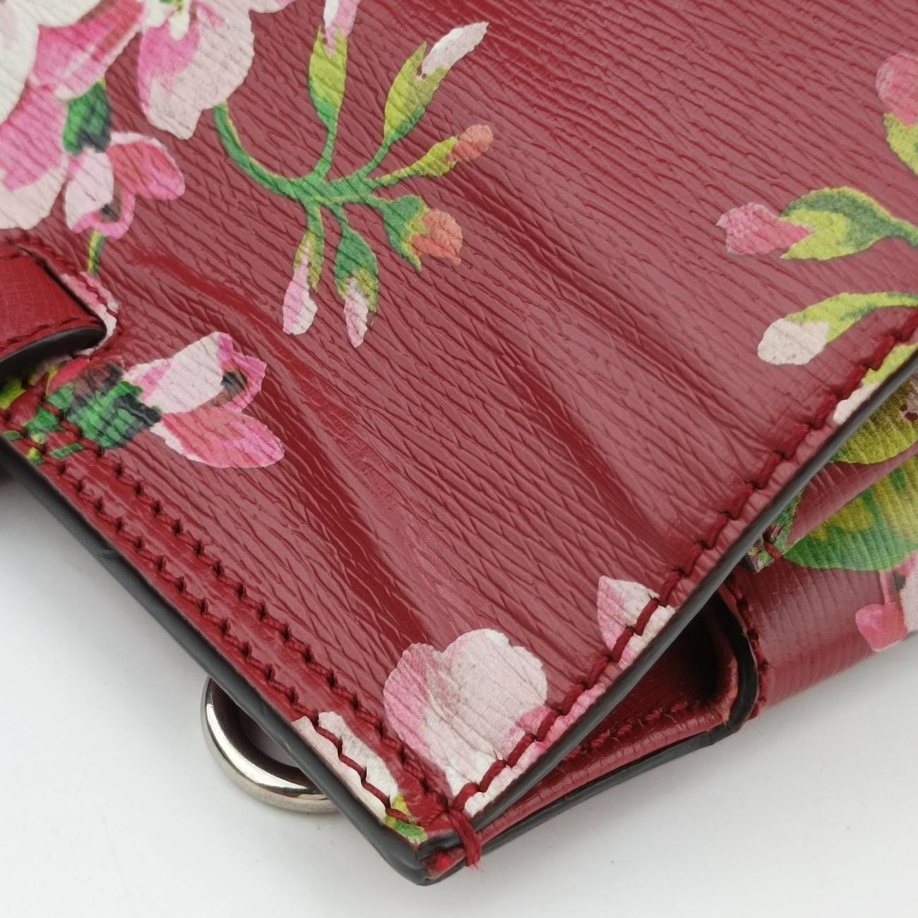 Secondhand Gucci Bamboo Daily Red×Multicolour Leather 392013 shoulderbag | stylenewstar