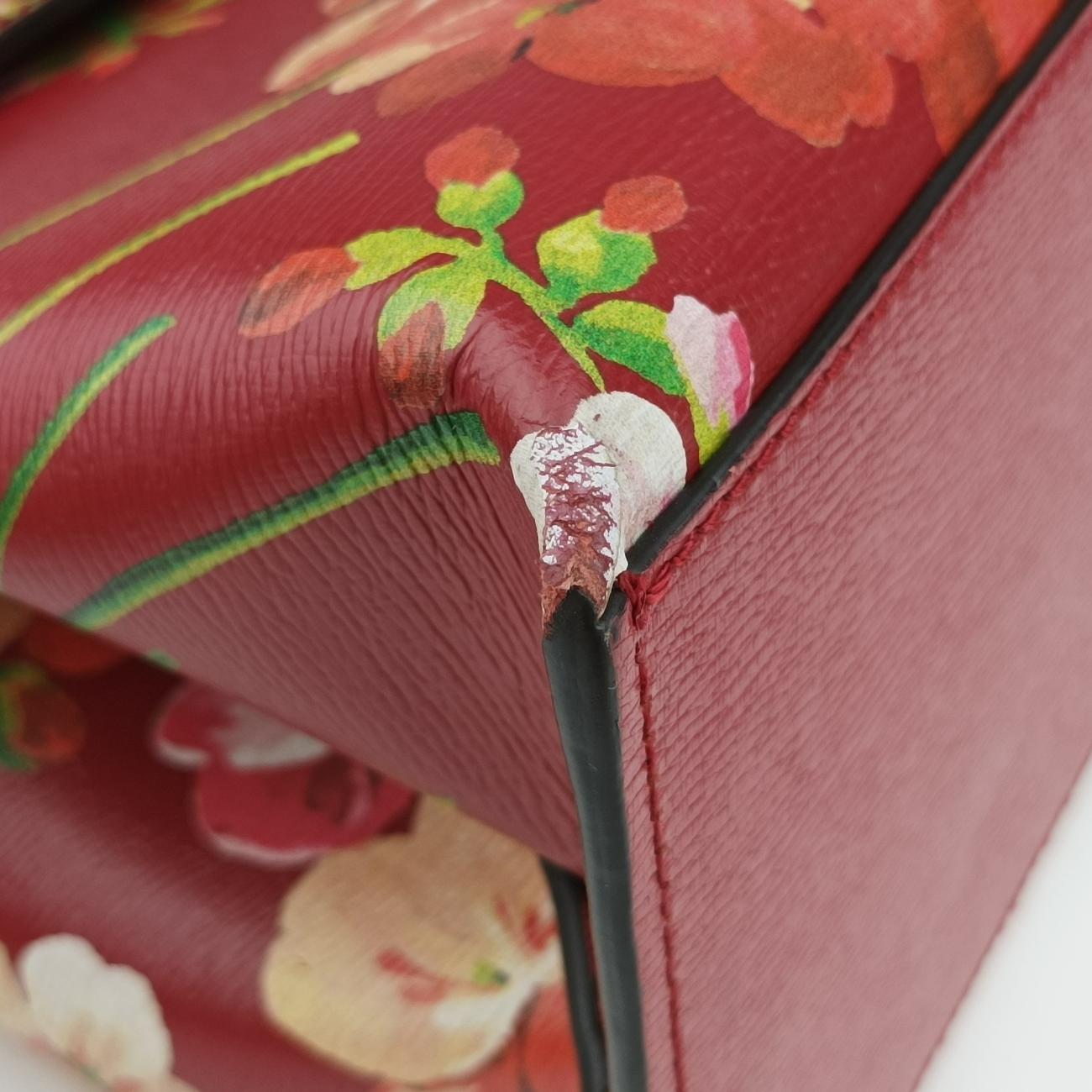 Secondhand Gucci Bamboo Daily Red×Multicolour Leather 392013 shoulderbag | stylenewstar