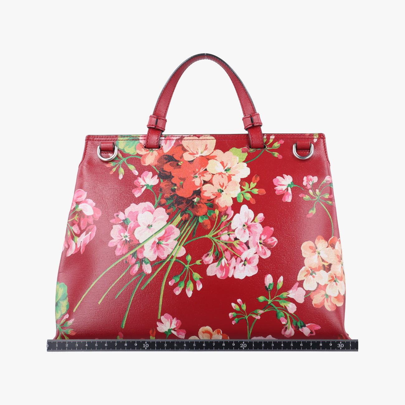 Secondhand Gucci Bamboo Daily Red×Multicolour Leather 392013 shoulderbag | stylenewstar